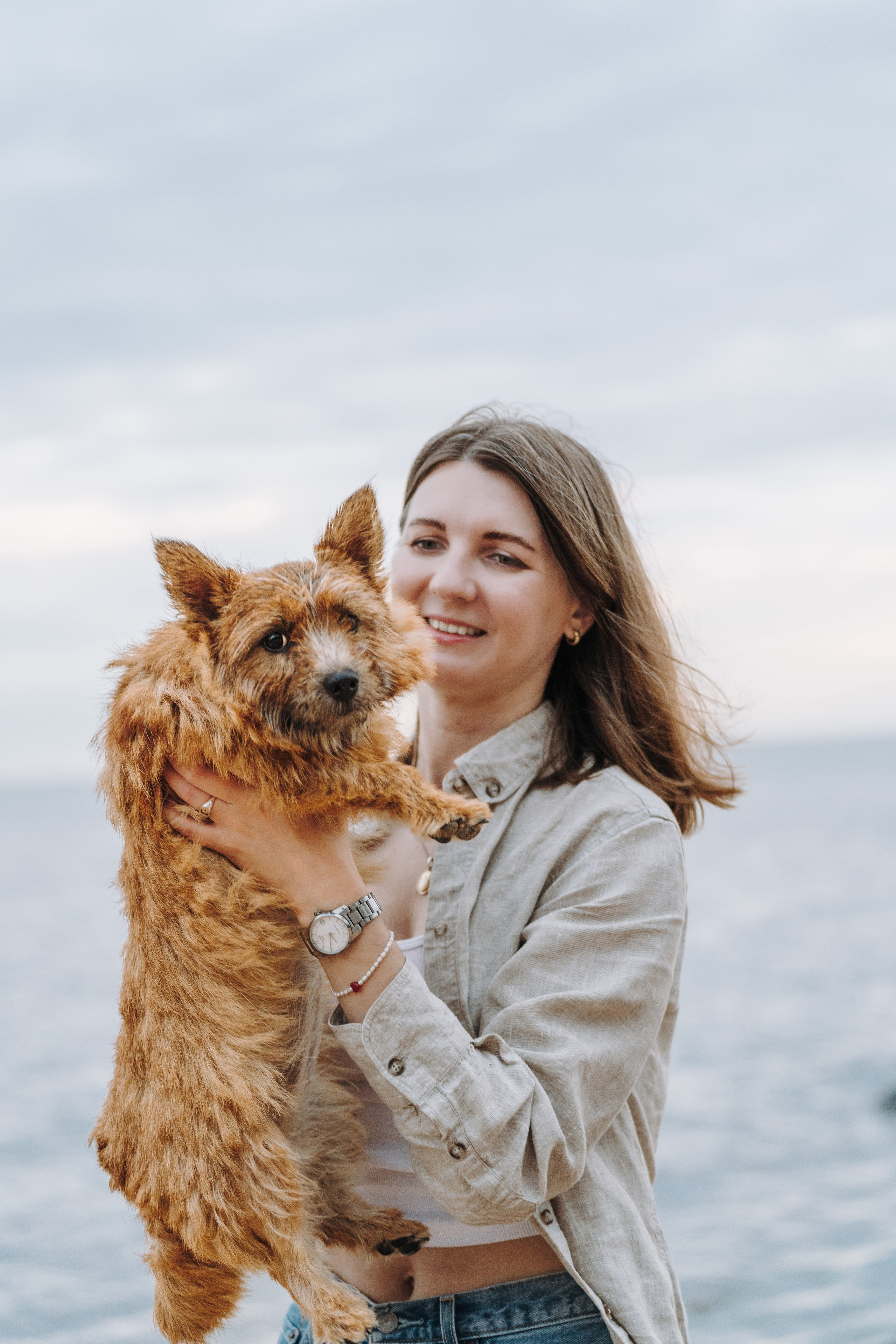 Семейная фотосессия с собакой Спб. Фотограф анималист в Спб недорого Олеся Майорова