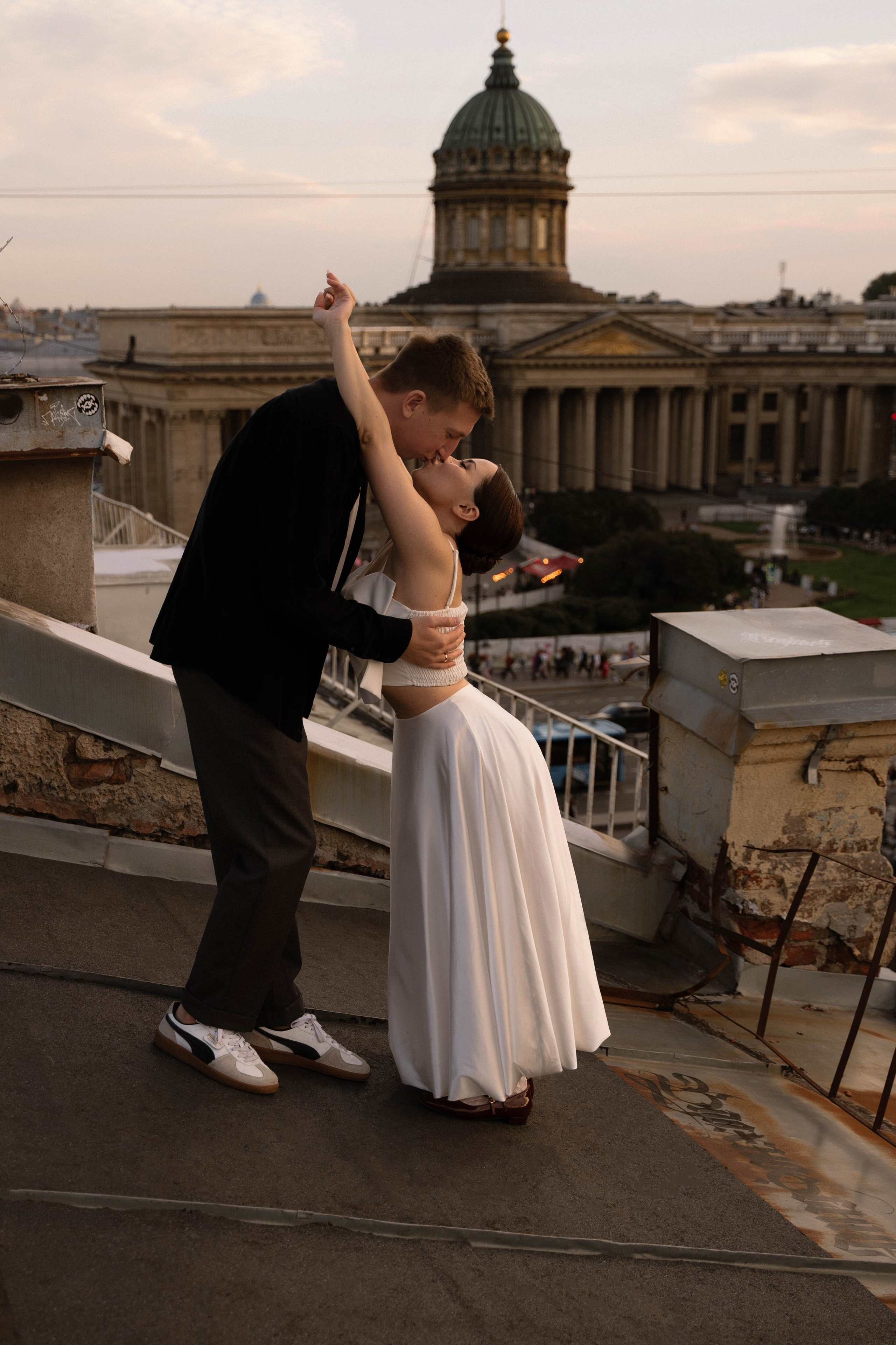 Романтика Питерских крыш. Свадебный фотограф в Краснодаре и Санкт-Петербурге Евгения Алексеева