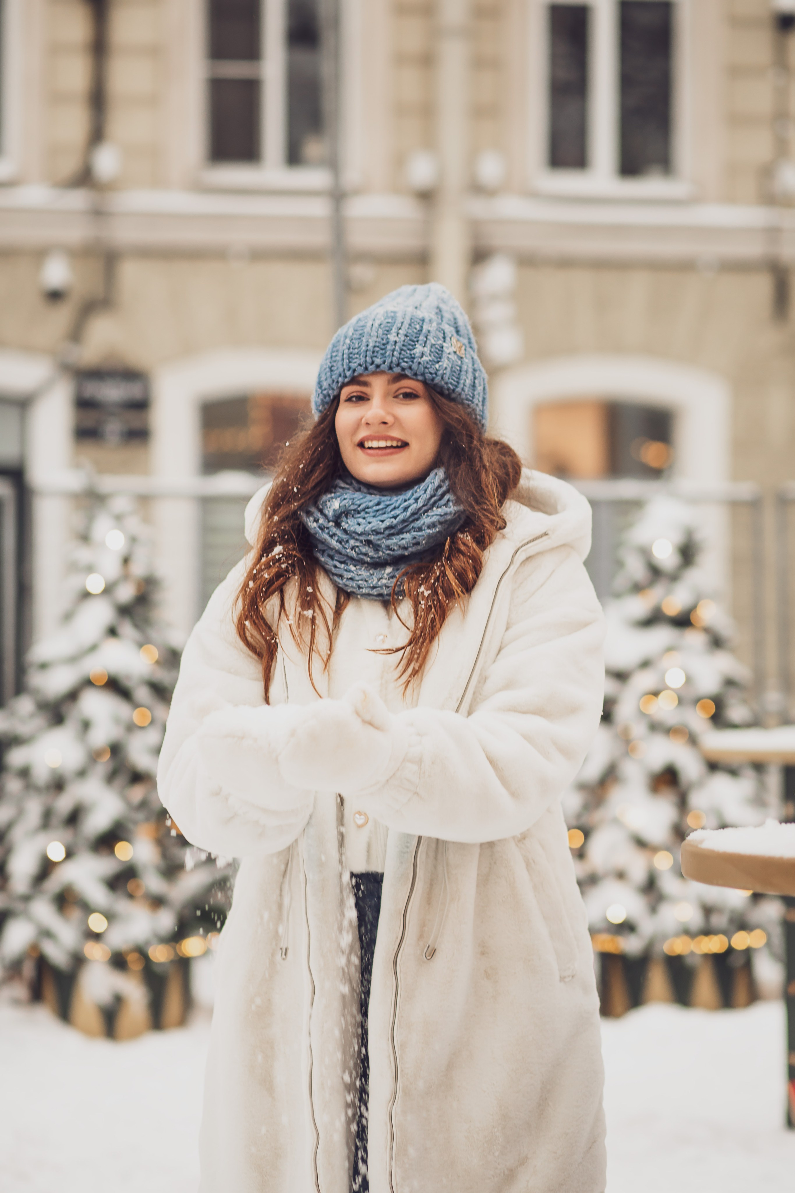 Вероника. Новогодняя фотопрогулка на Манежной площади. Свадебный и семейный фотограф в Колпино и СПб Юлия Папанова