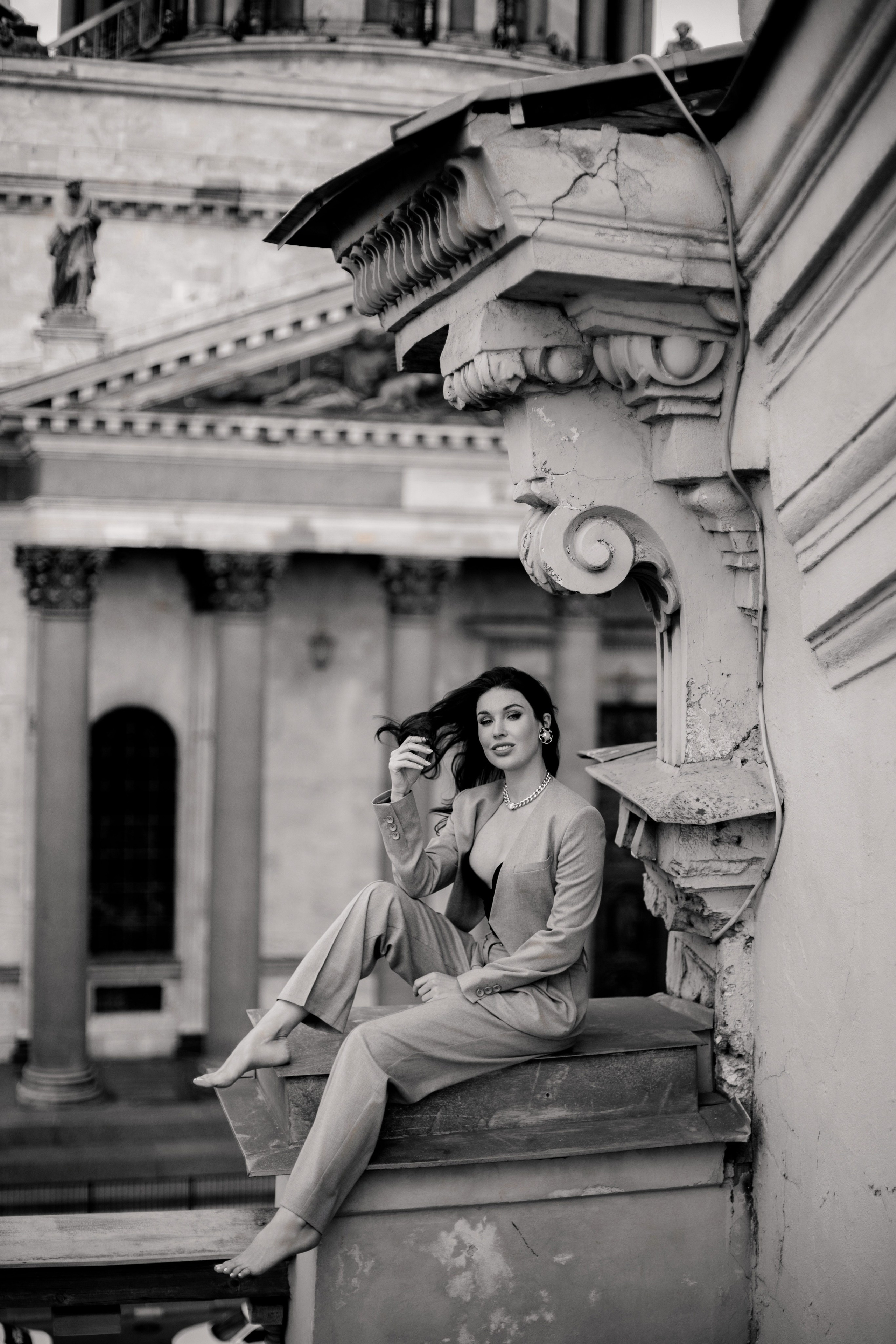 Вероника (съемка на крыше). Фотограф в Москве и Санкт-Петербурге Дарина