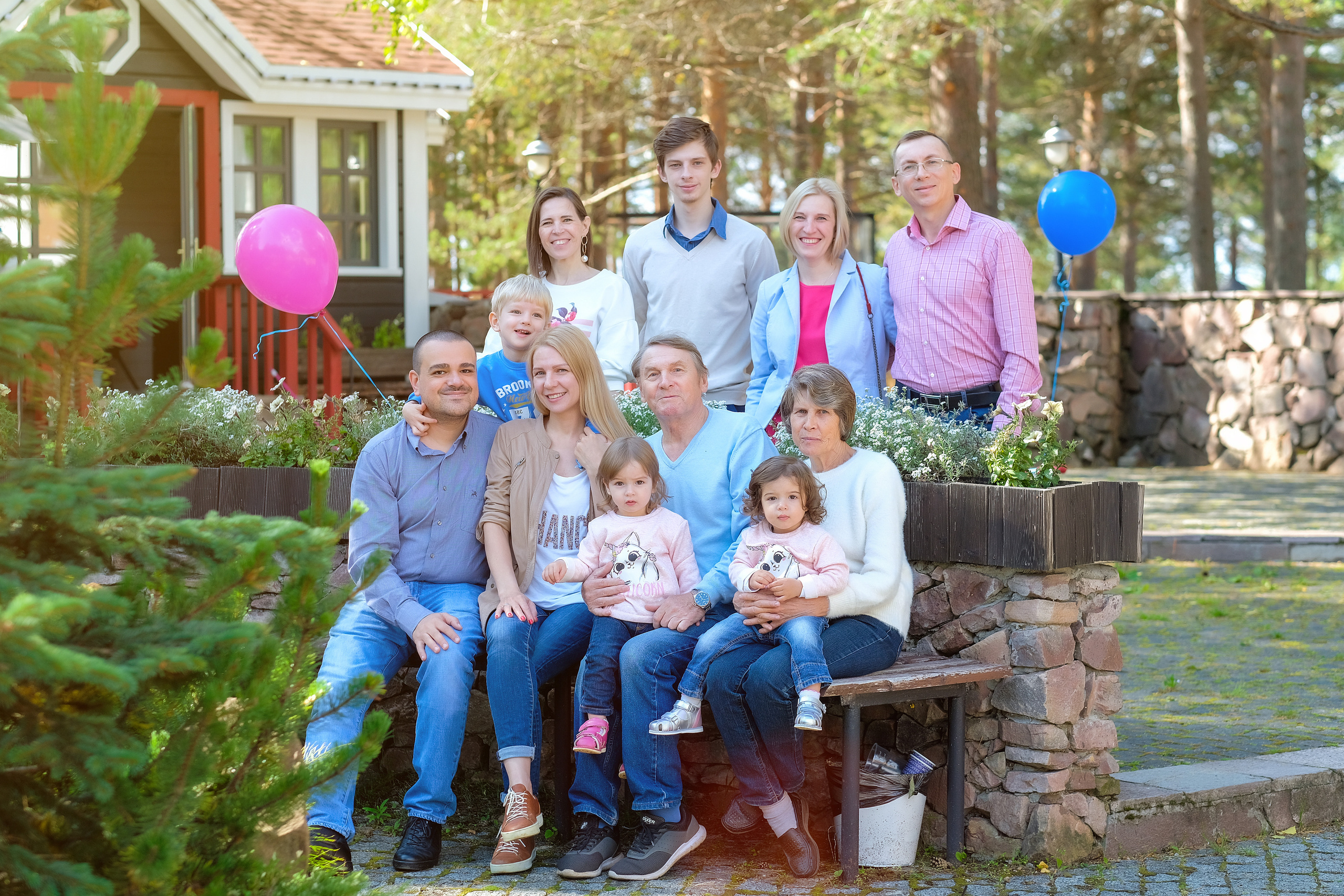 Семья в парке 