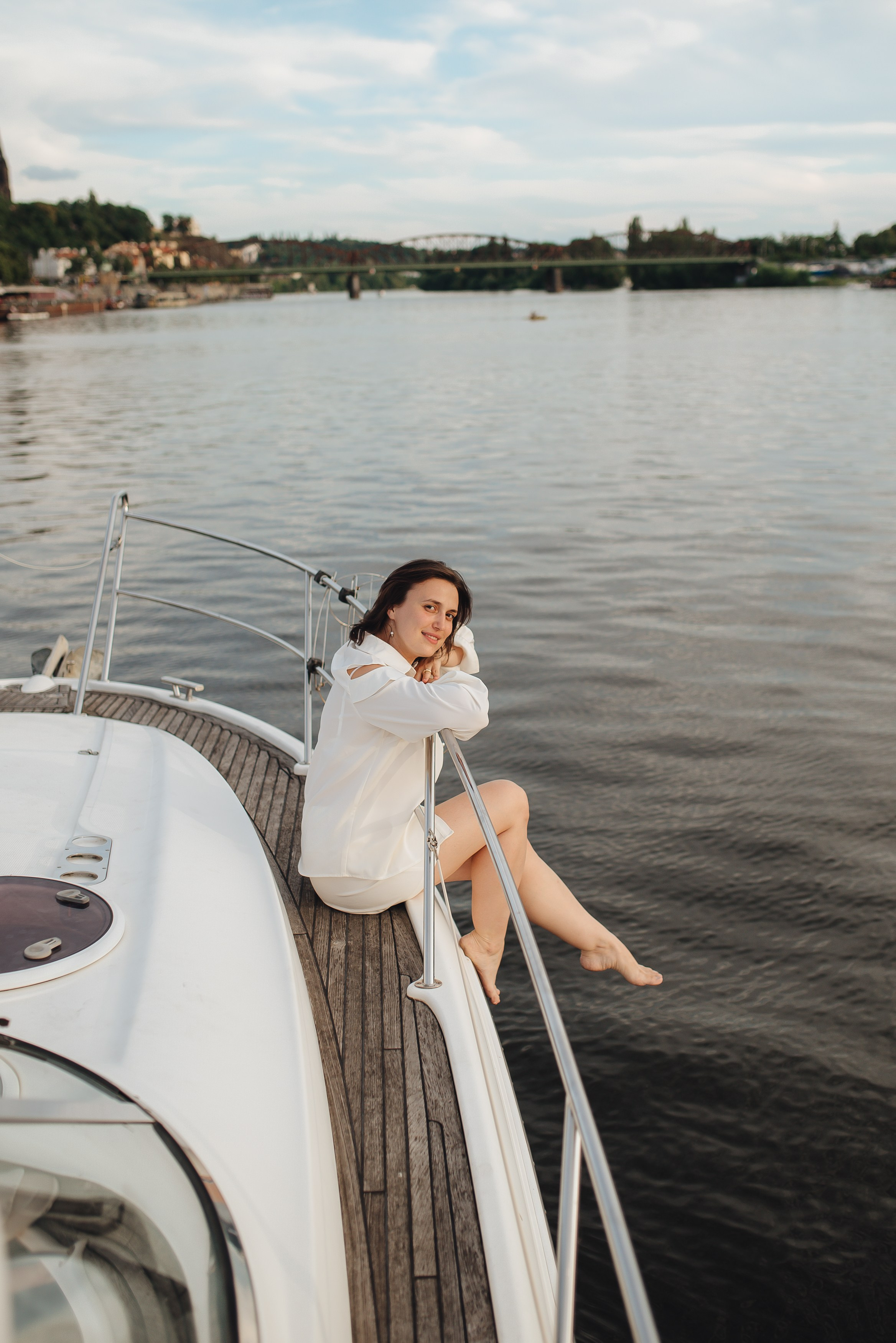 Фотосессия на яхте. Фотограф Прага | Photographer Prague| Фотограф в Праге Яра Куркус