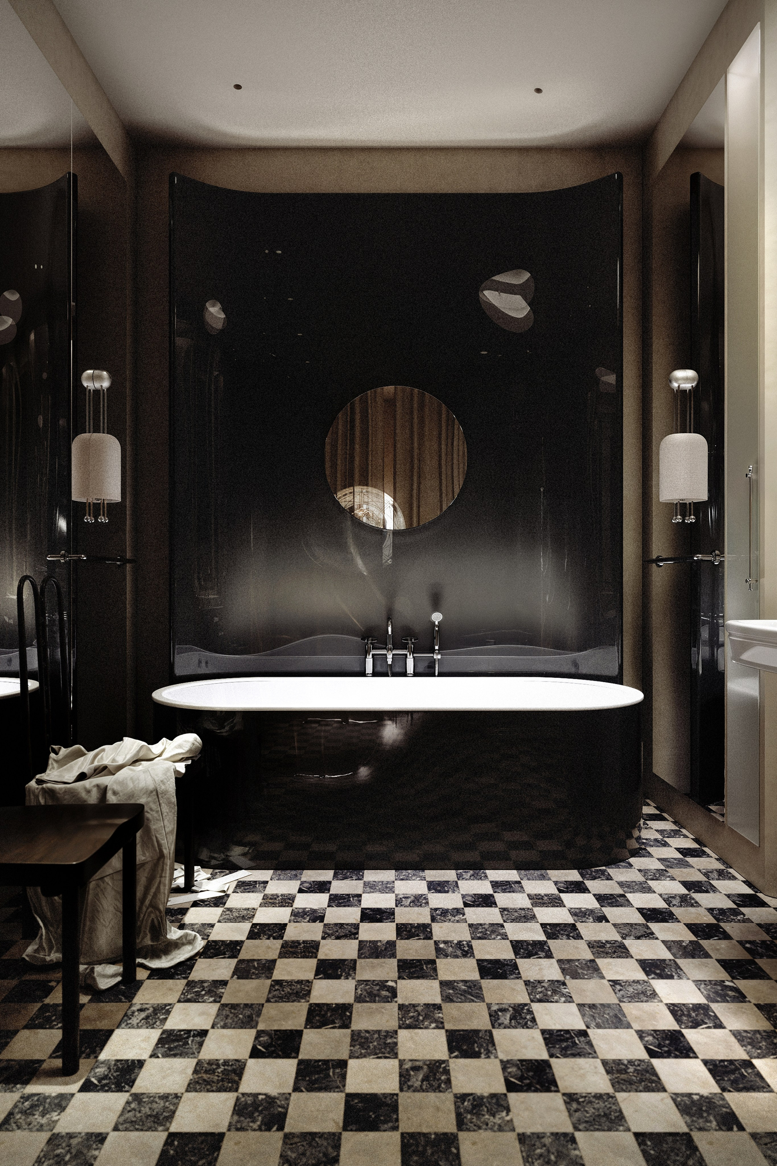 Bathroom «Le Miroir Infini». Визуализации Дизайн проектов