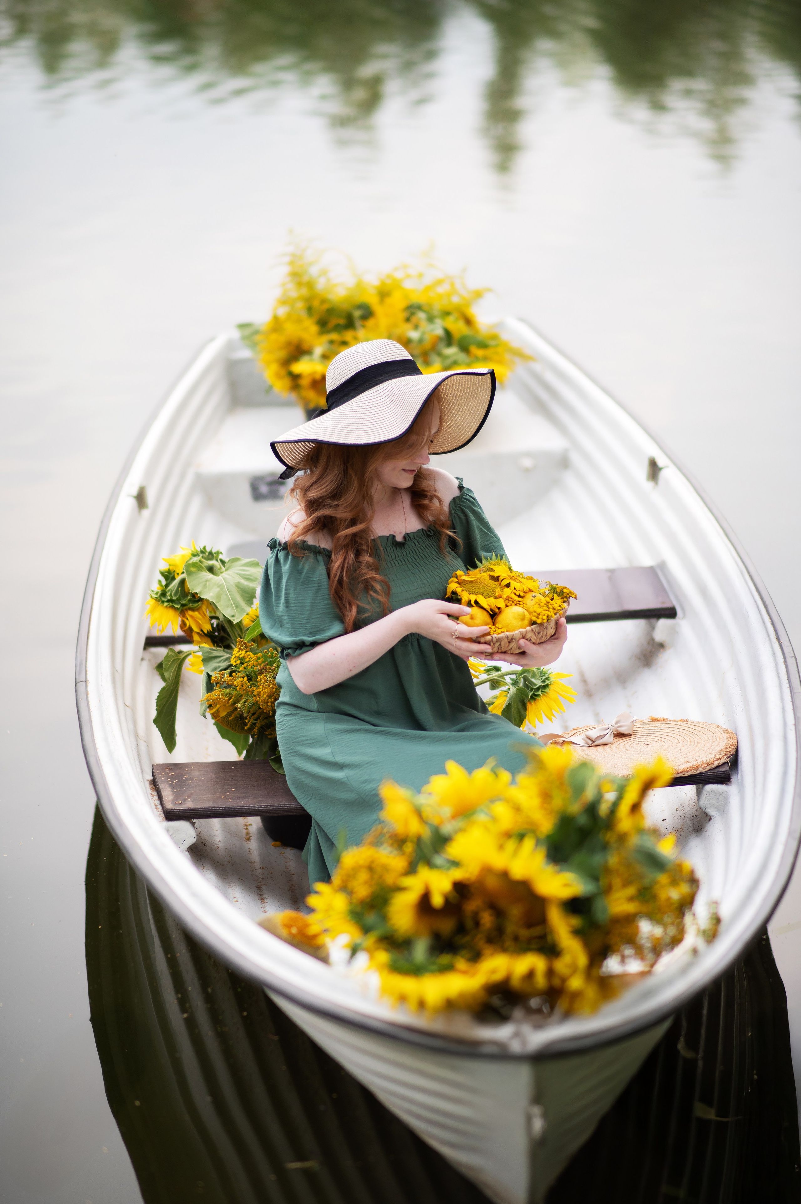 Фотопроект «Лодка с подсолнухами». Детский и семейный фотограф Москва Рязань