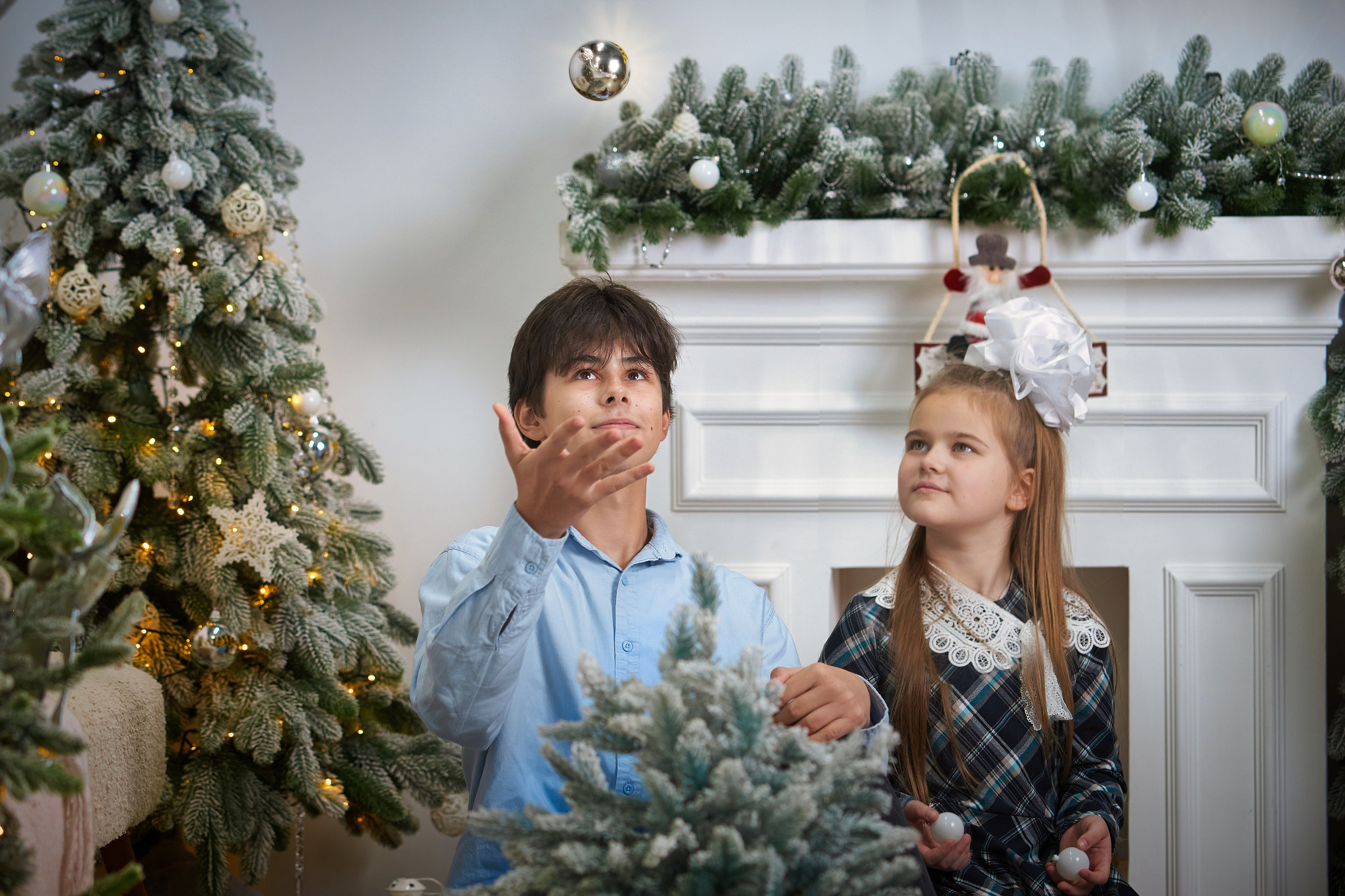 В новогодней фотостудии. Фотограф Владимир Артамонов