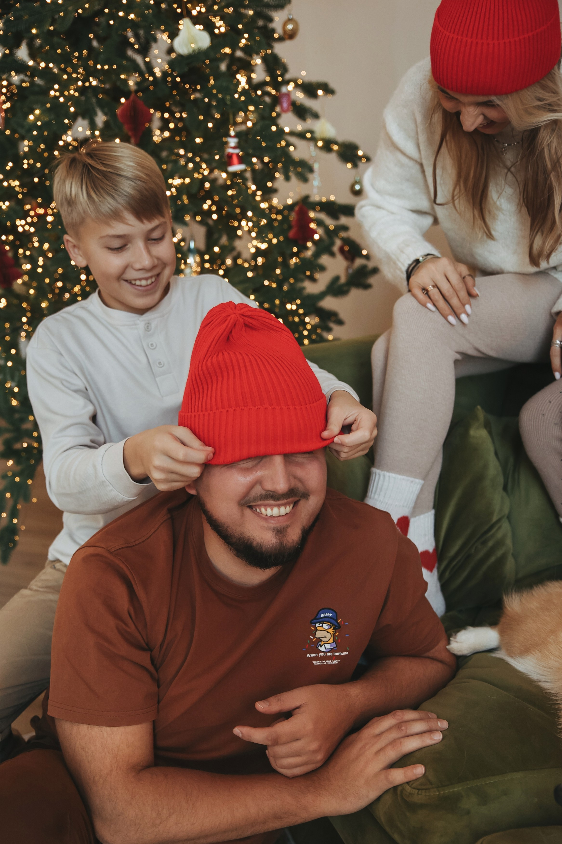 Новогодняя фотосессия во Владимире съемка на новый год фотосессия в студии фотограф во Владимире фотограф в Москве корги. Фотограф Владимир Москва