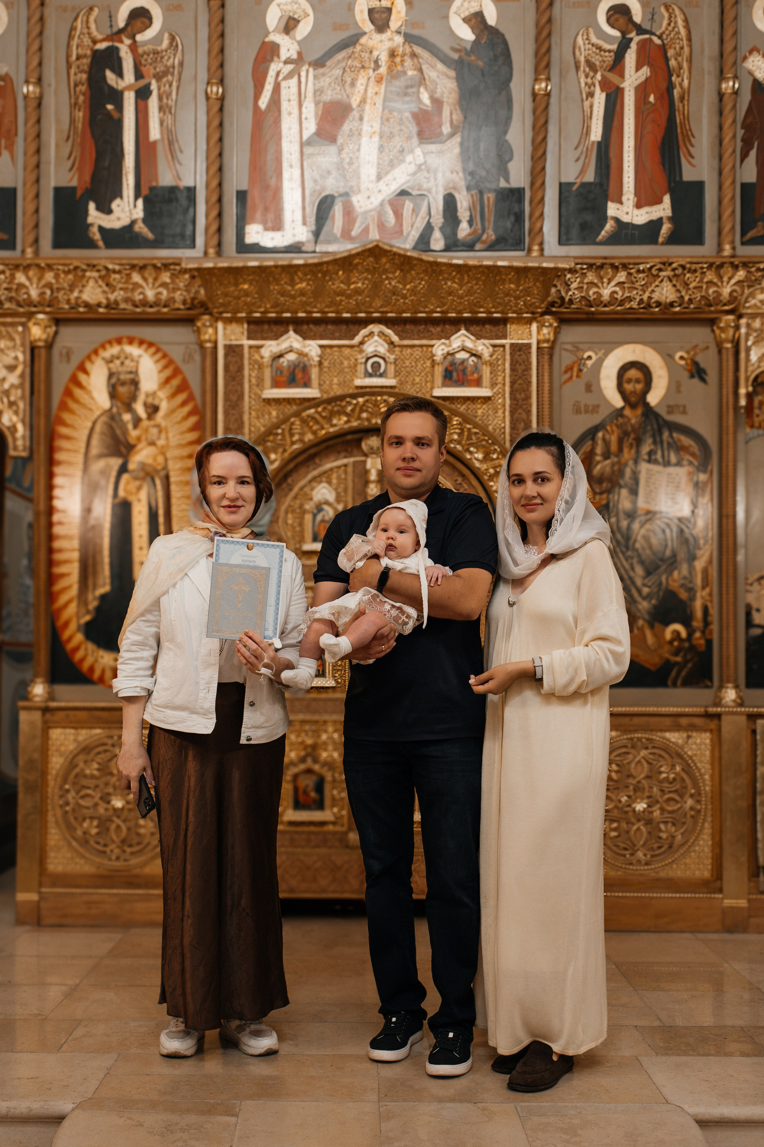 Крещение Анны. Семейный фотограф в Москве Алина Киблина