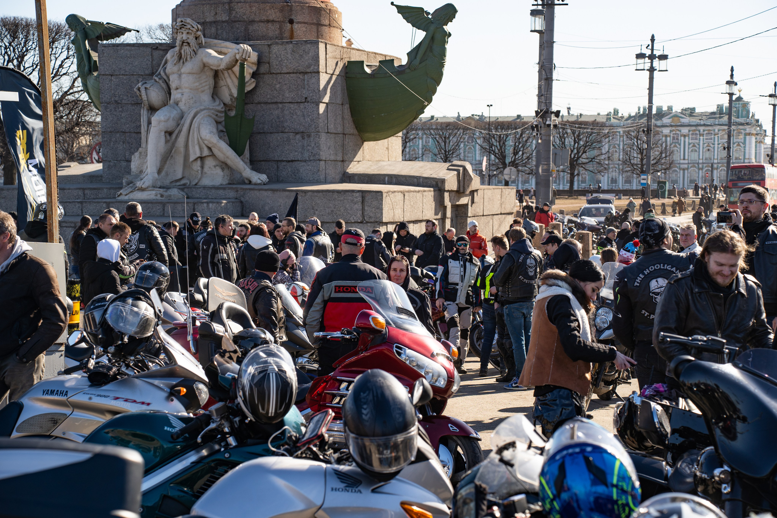 Весенний прохват мотоклуба Normans Riders MC. Концертный и репортажный фотограф в Санкт-Петербурге Слава Пахомов