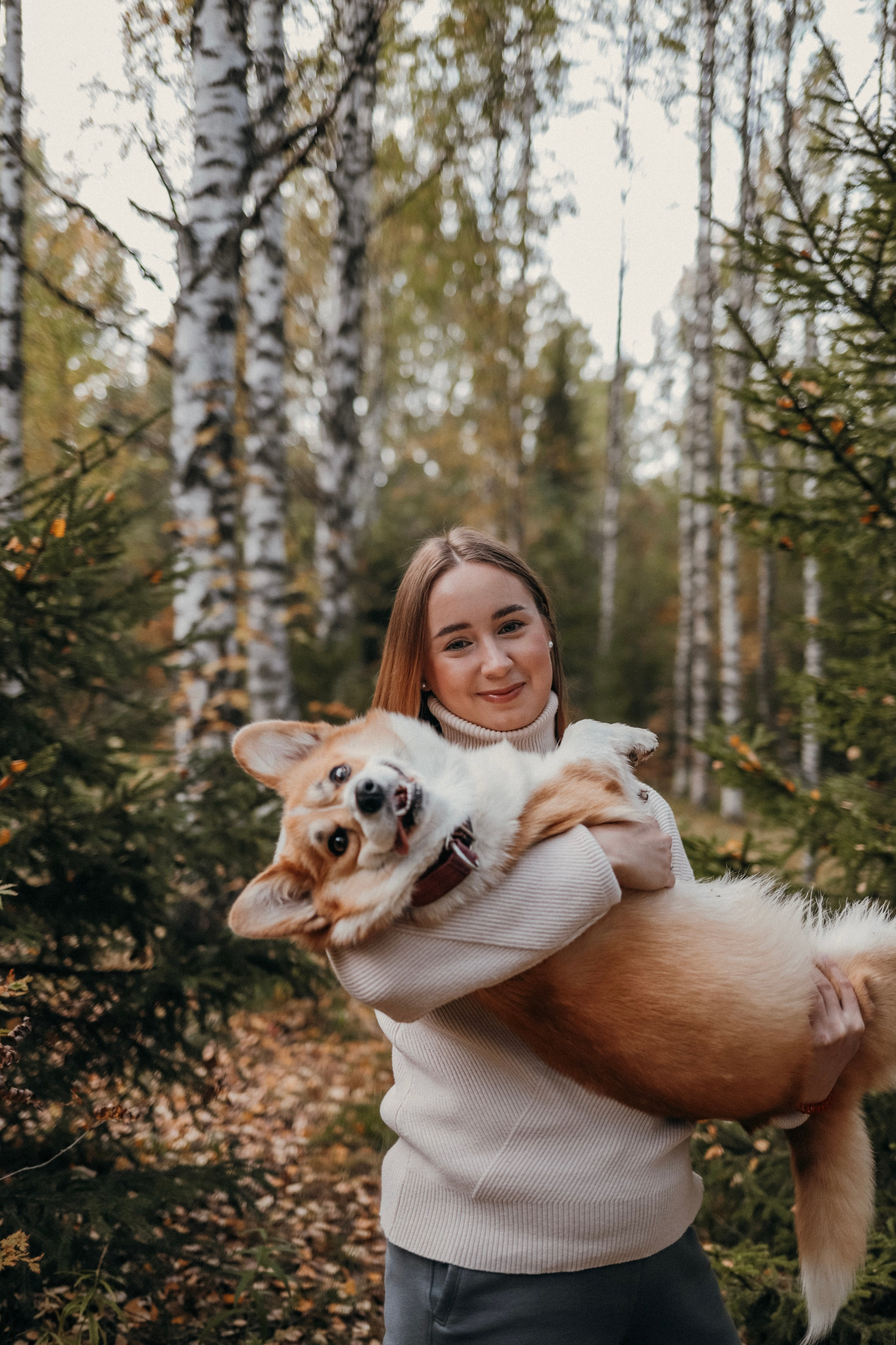 Мария & корги Мия