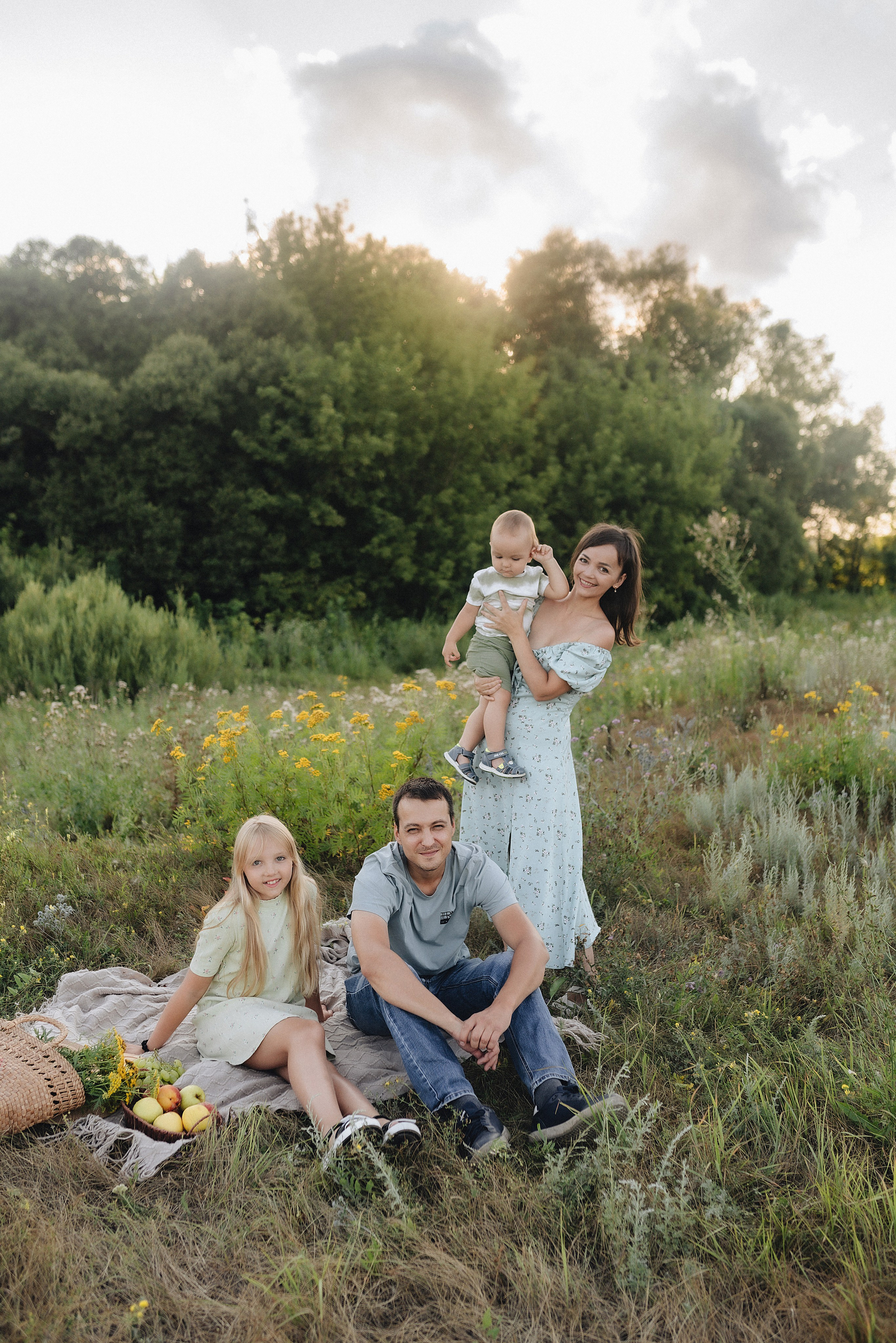 Семейная съемка на закате. Фотограф Карина Шмулёва. Воронеж и область