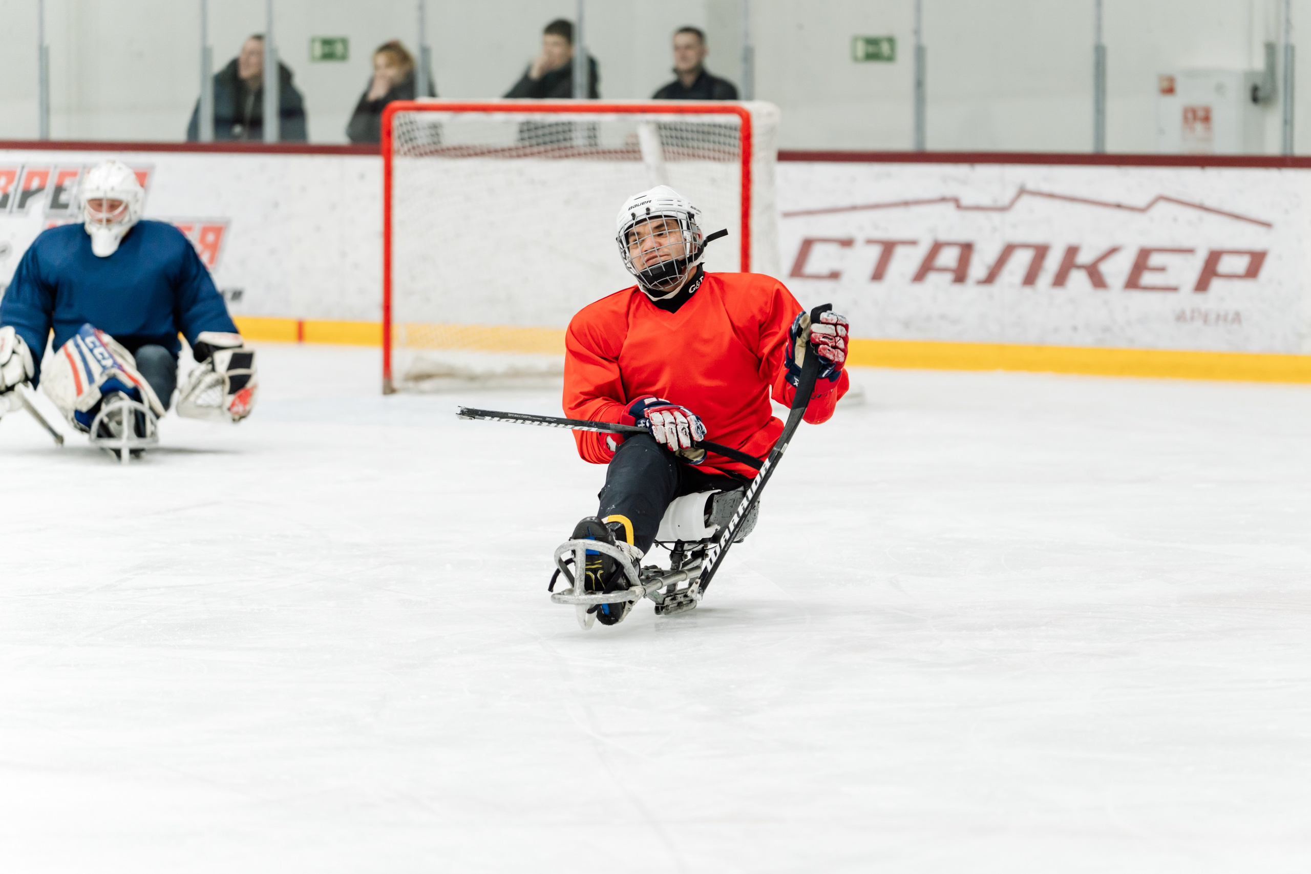 Игра в следж хоккей приуроченная 23.02.26 в арене Сталкер