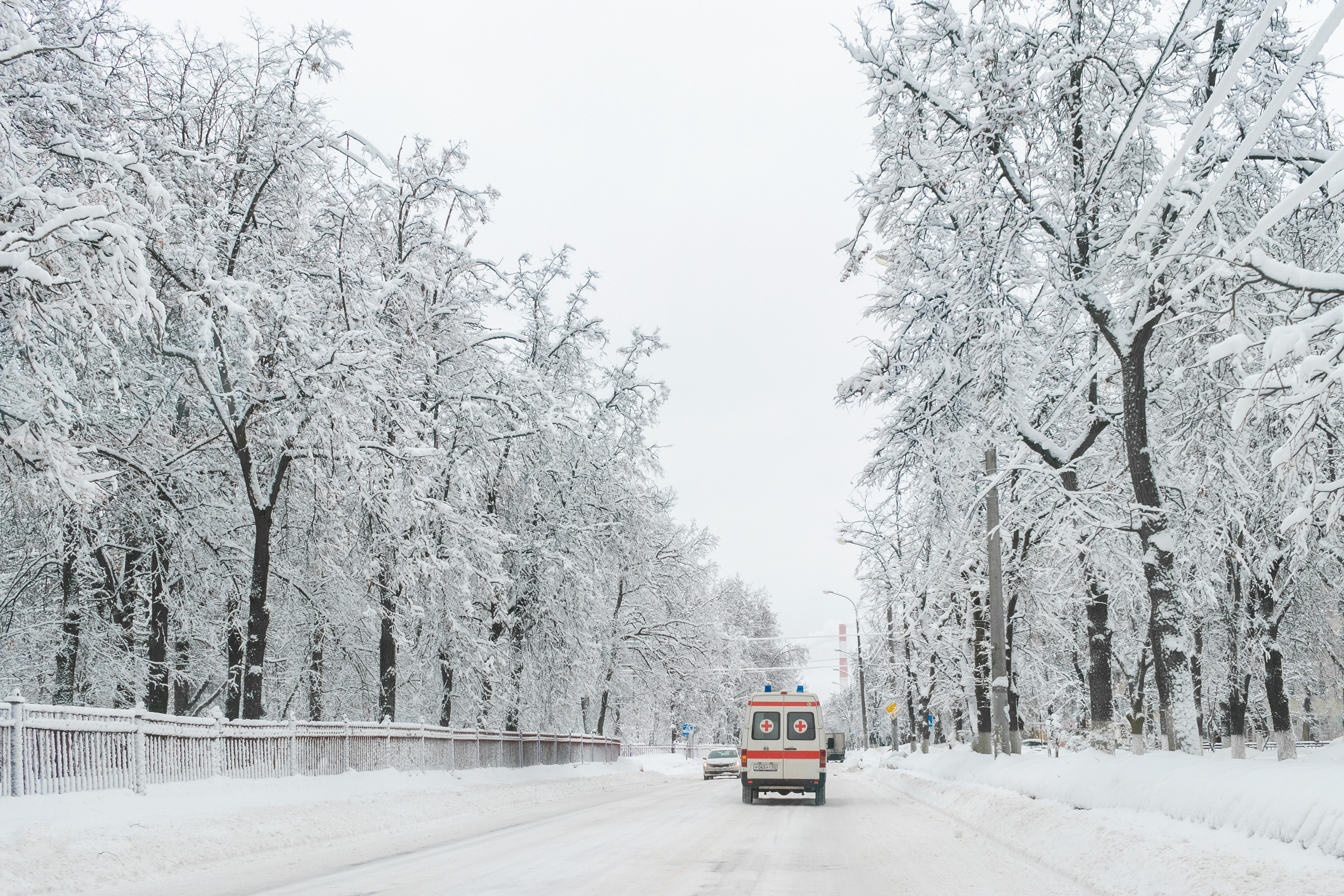 Зимний пейзаж на ул. Ильича. Нижний Новгород, Автозавод.