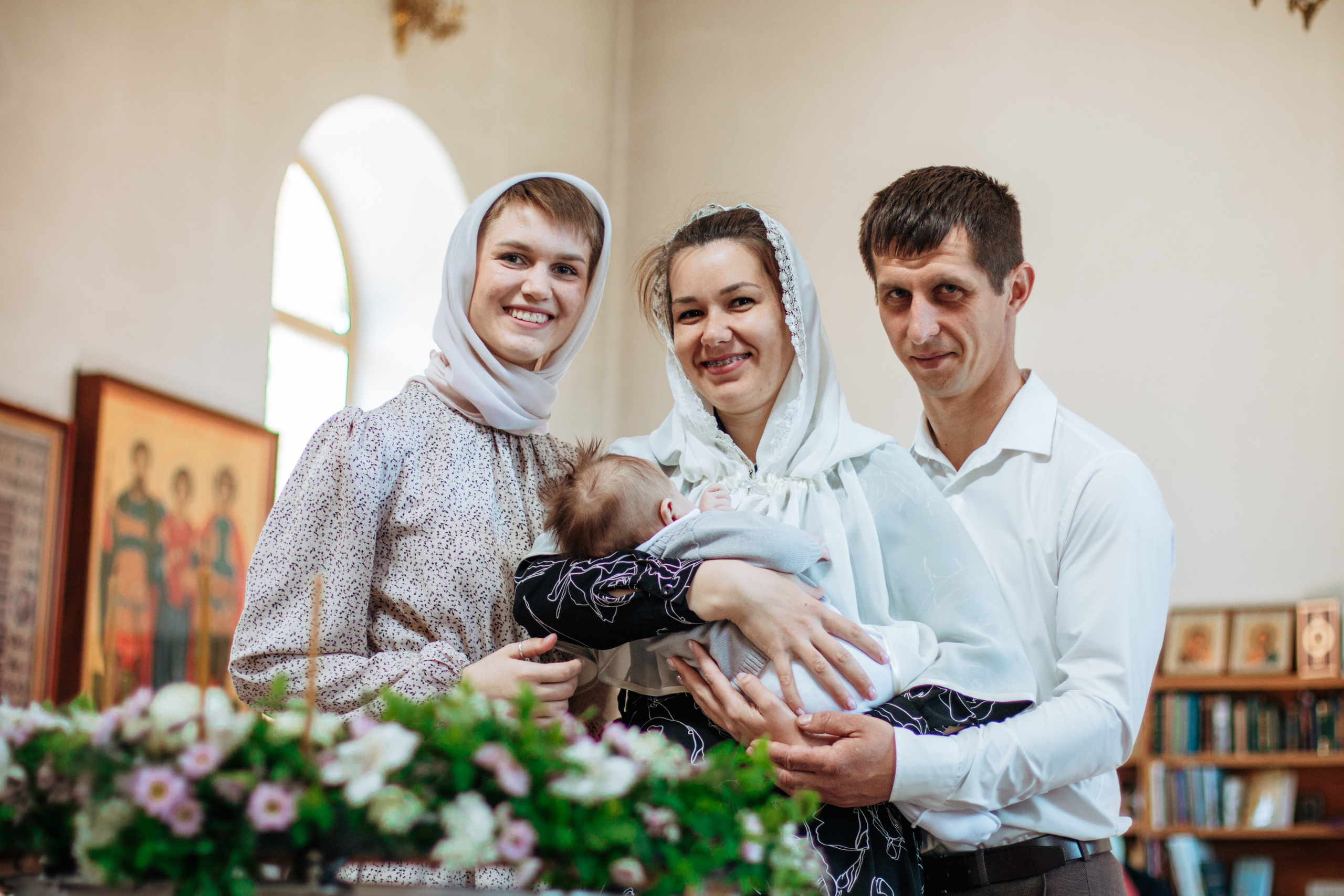 Крещение Михаила. Семейный фотограф Анжелика Зоидзе Курск