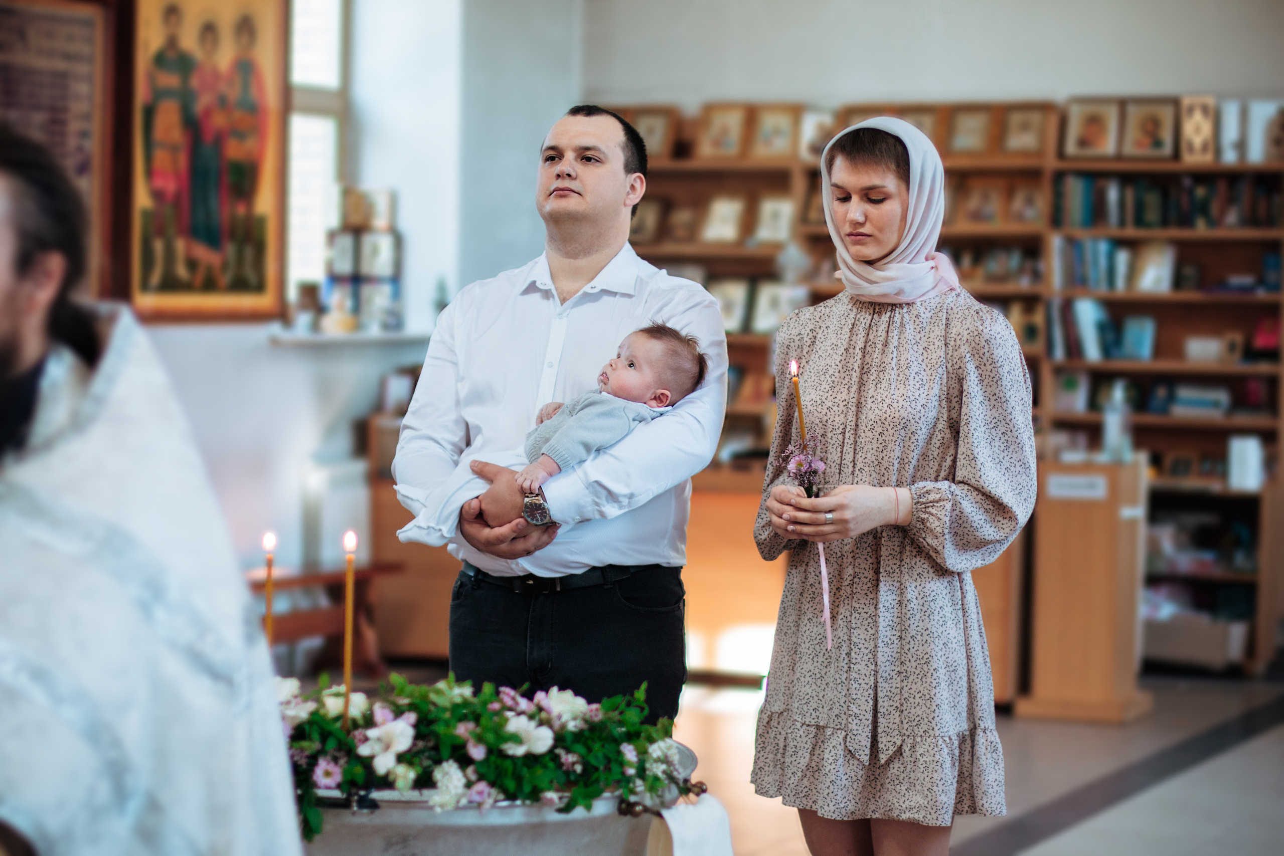 Крещение Михаила. Семейный фотограф Анжелика Зоидзе Курск