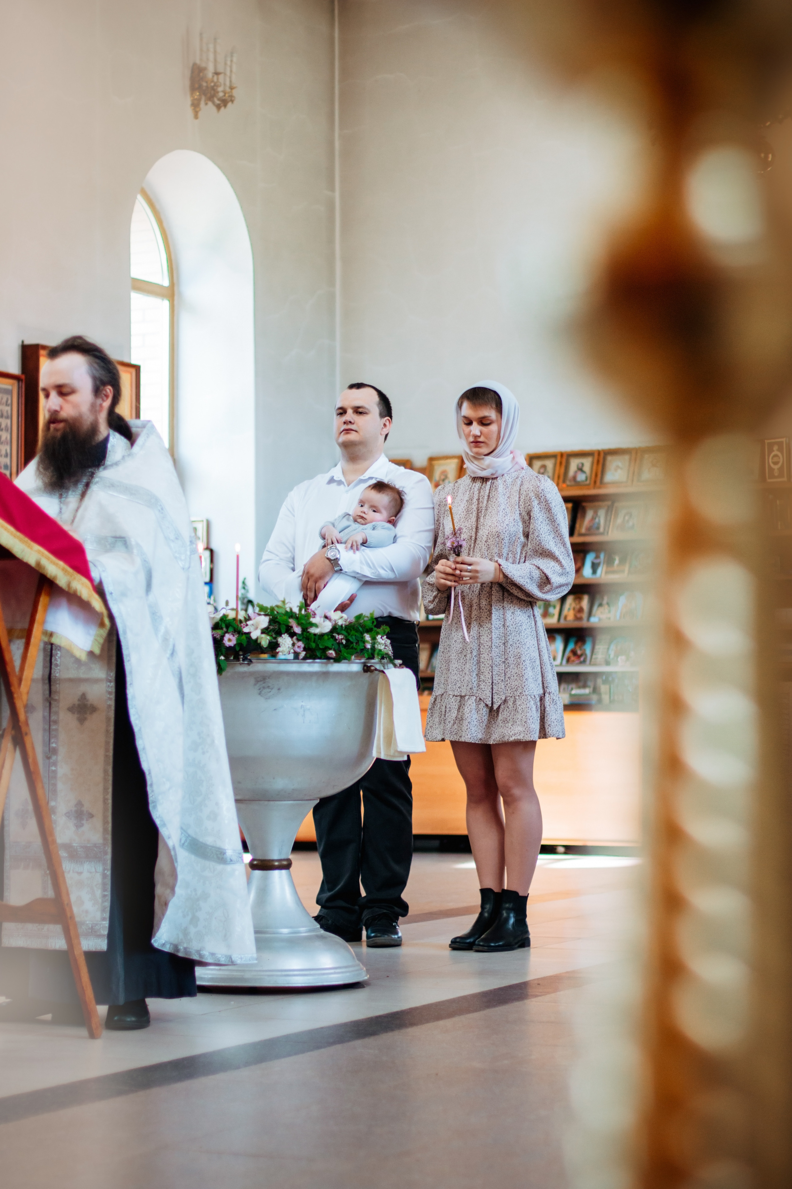 Крещение Михаила. Семейный фотограф Анжелика Зоидзе Курск