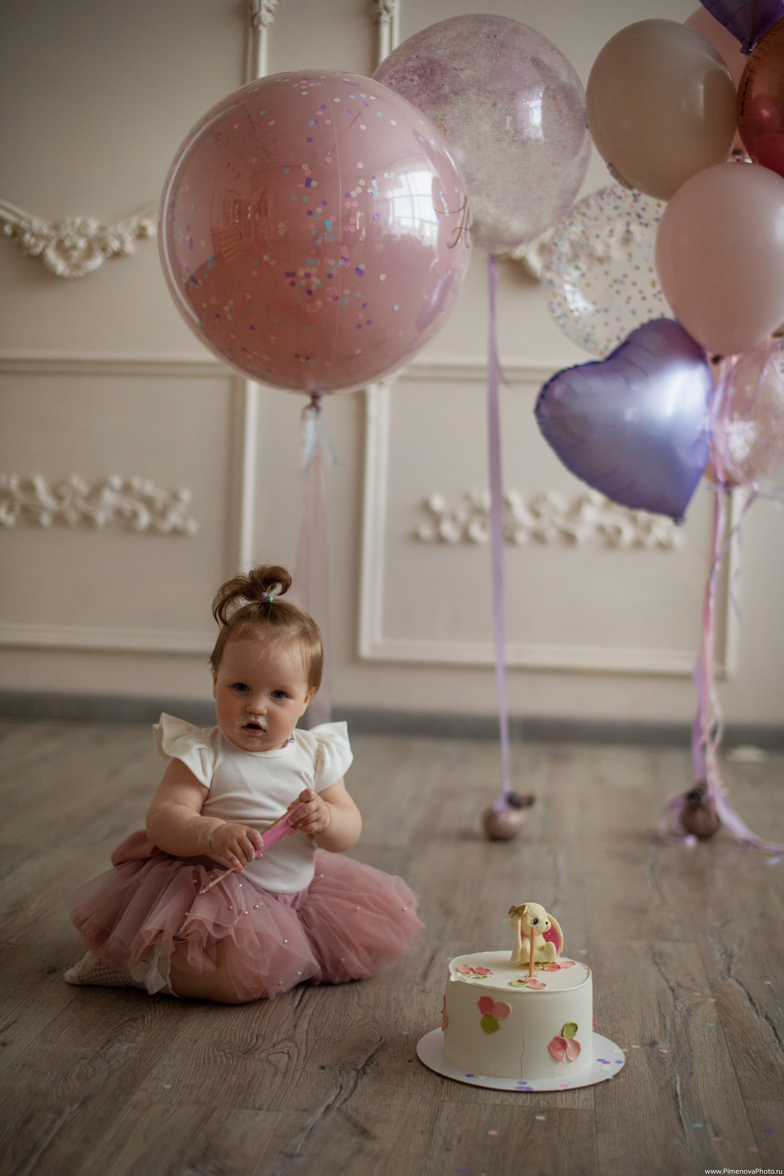 День Рождения Ксении, 1 год. Семейный и детский фотограф в Петрозаводске