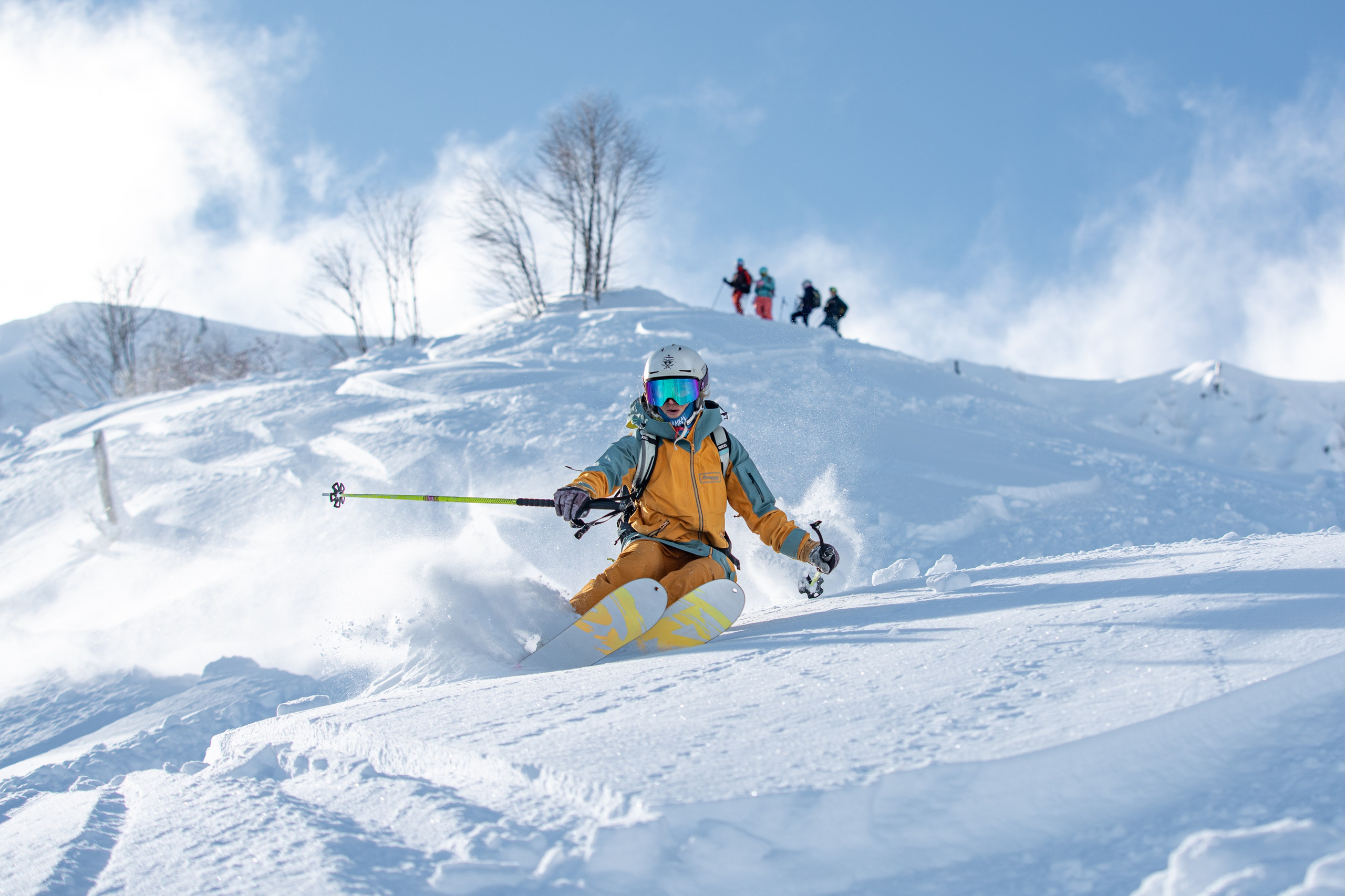 Внетрассовое катание в рамках фрирайд кэмпа с Еленой Ануфриковой. Репортажный фотограф в Красной Поляне и Сочи Павлюченко Екатерина