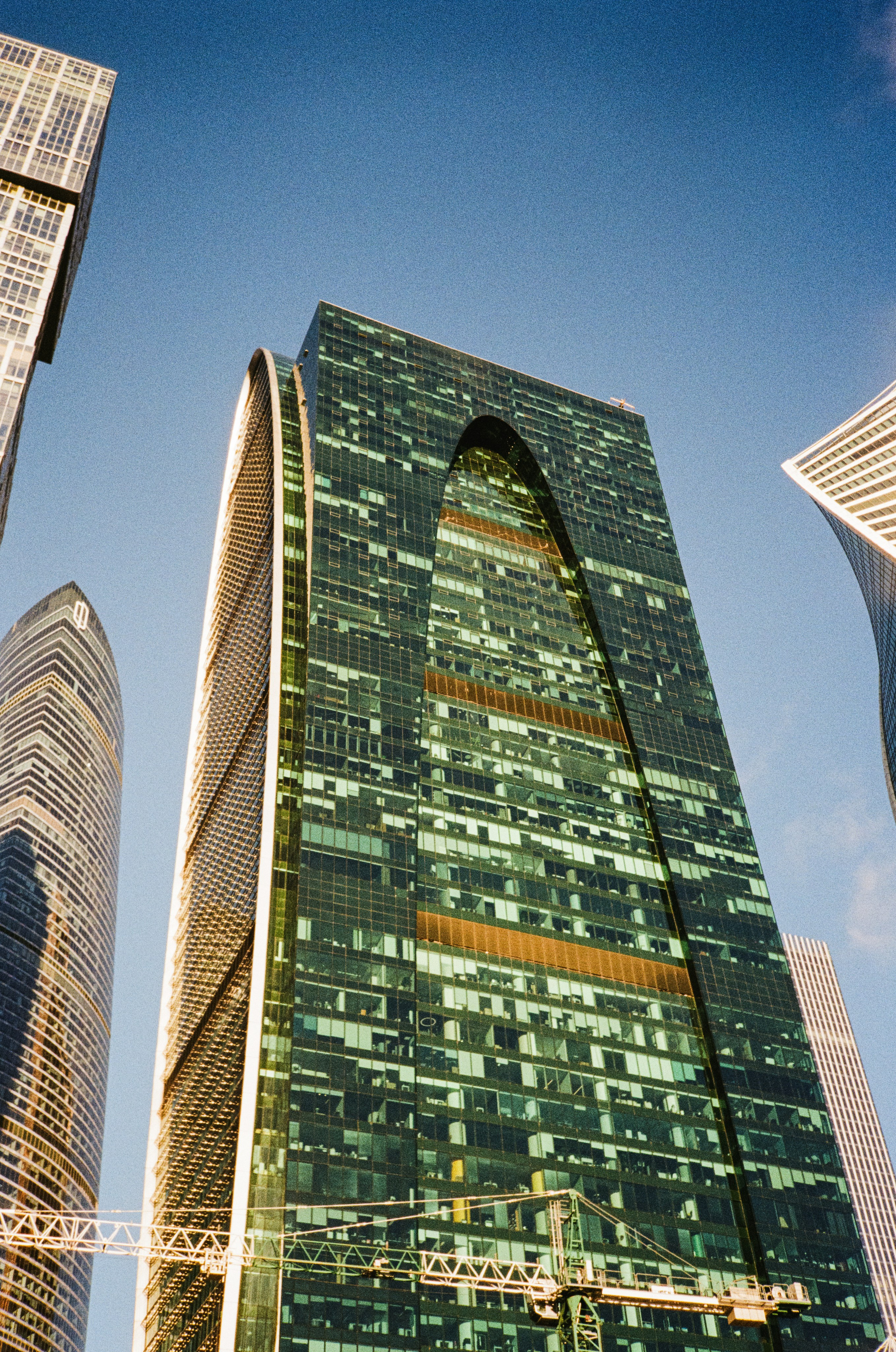 Москва Сити — 19 января 2025 года / Konica Big Mini (black) / Fujifilm C200