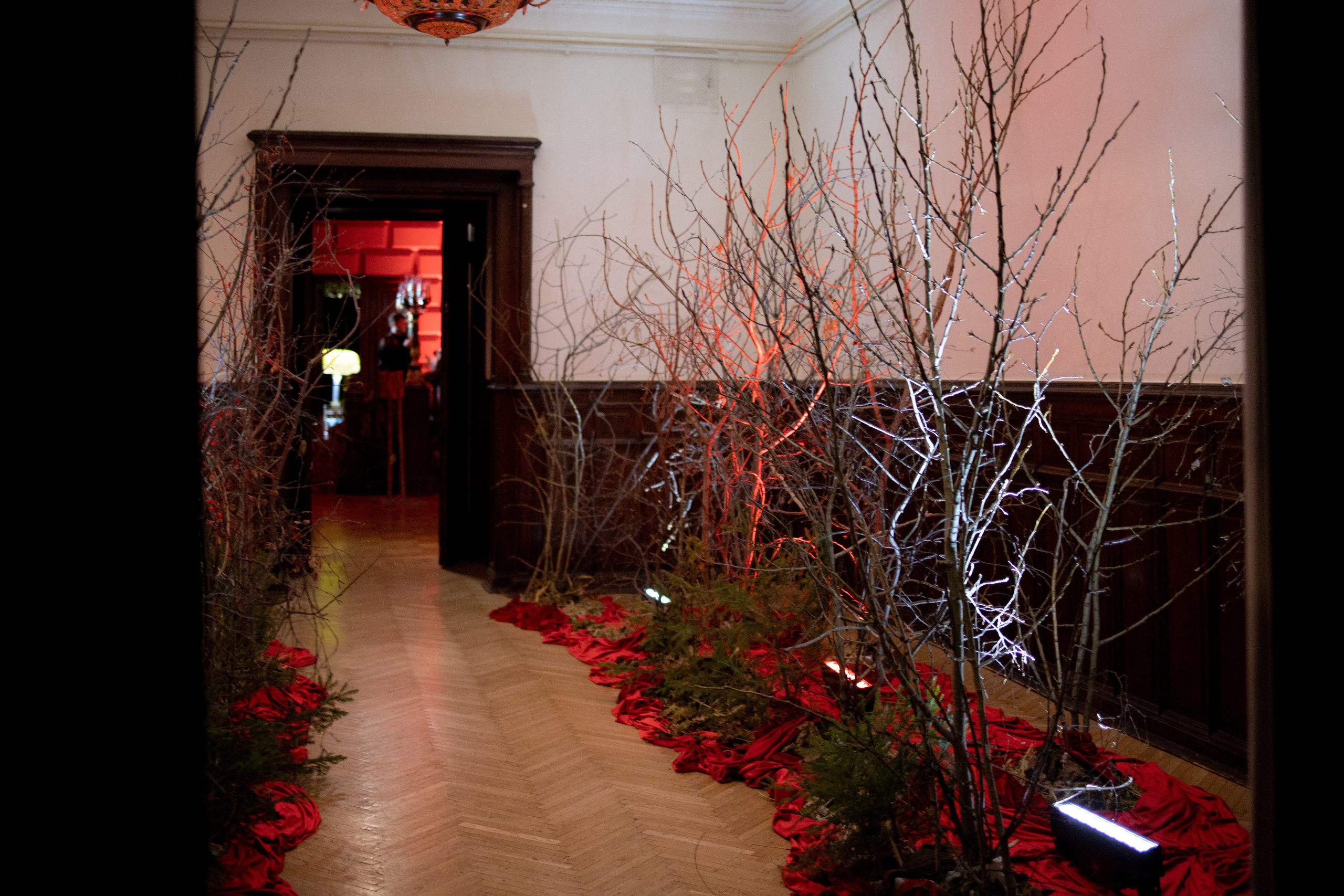 Новогодний корпоратив в фольклорном стиле. Особняк Лемана. Оформление свадеб, декор свадеб Вера Маркова, Москва