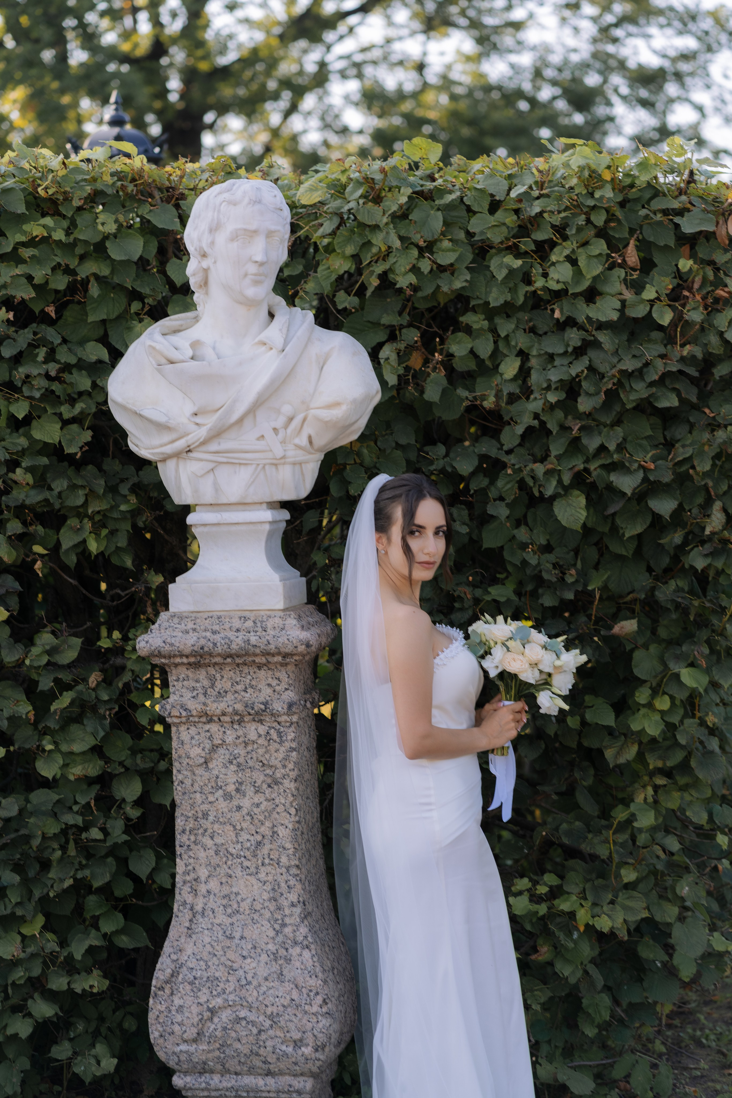 Свадебная фотосессия в Москве, парк Кусково. Свадебный фотограф в Москве Анна Полушина