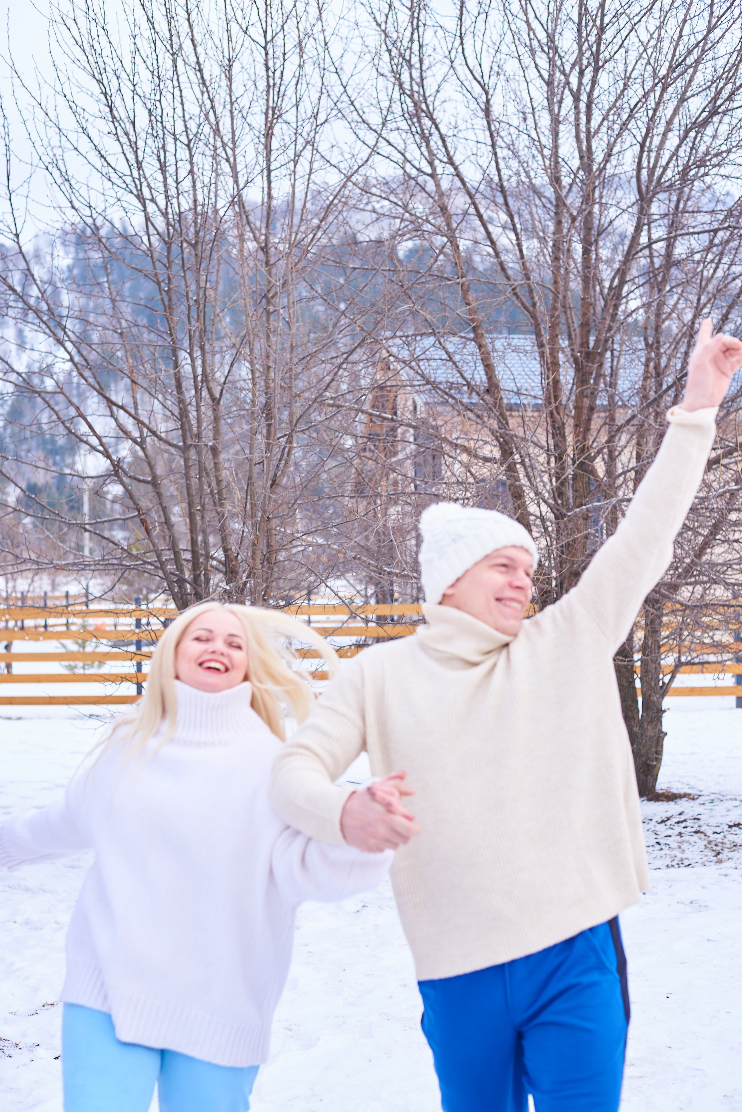 Тёплая зима. Семейный фотограф в Барнаул/Горный Алтай, Аренда дома в горах
