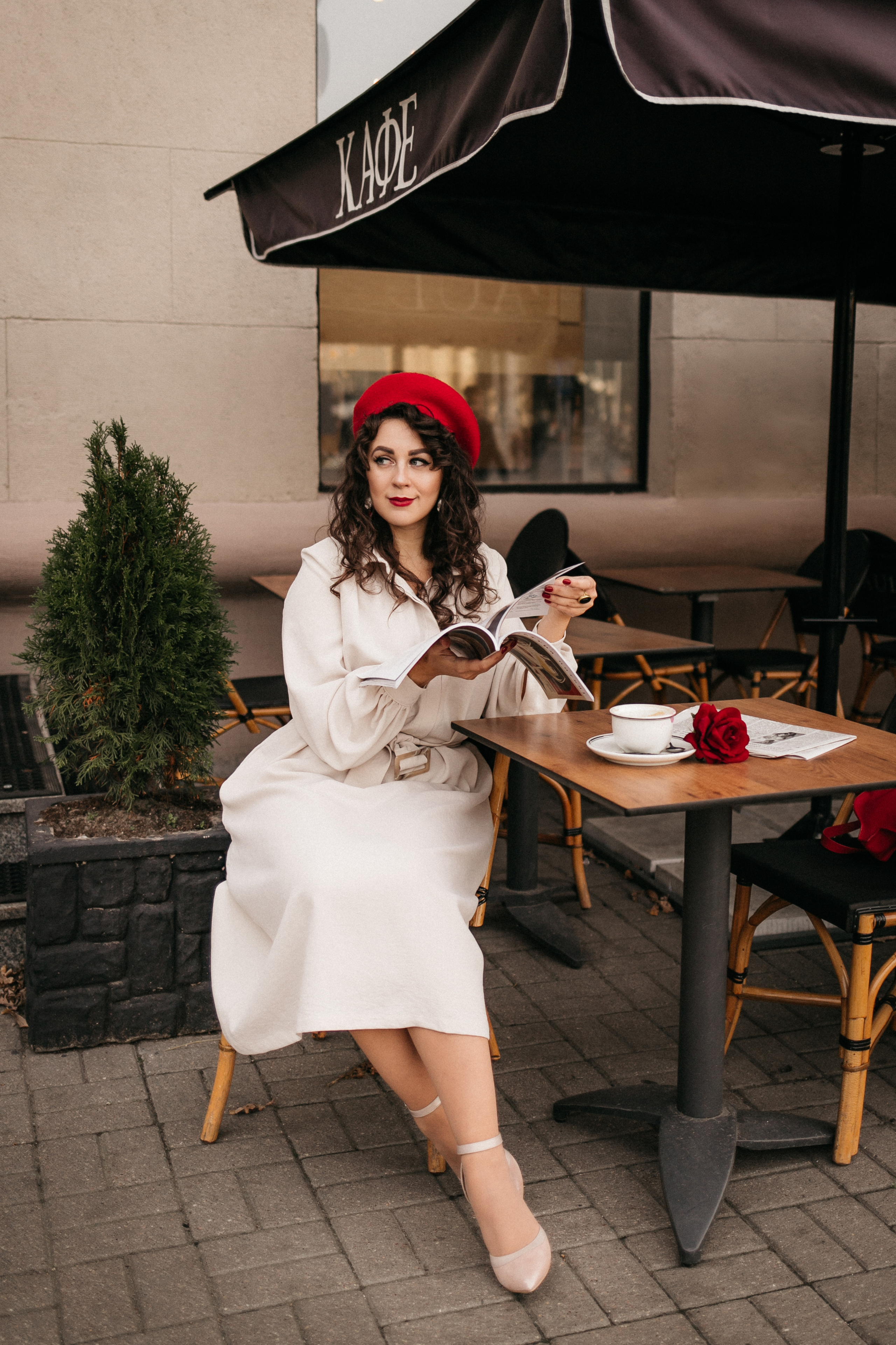 Парижское настроение в осеннем Минске. Портретный фотограф в Минске Анна Волейко