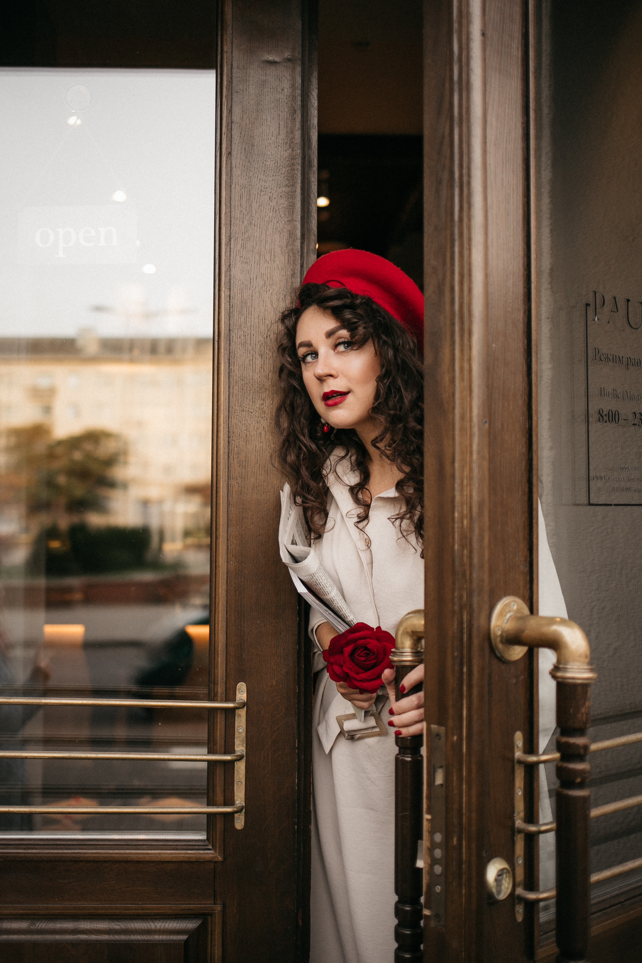 Парижское настроение в осеннем Минске. Портретный фотограф в Минске Анна Волейко