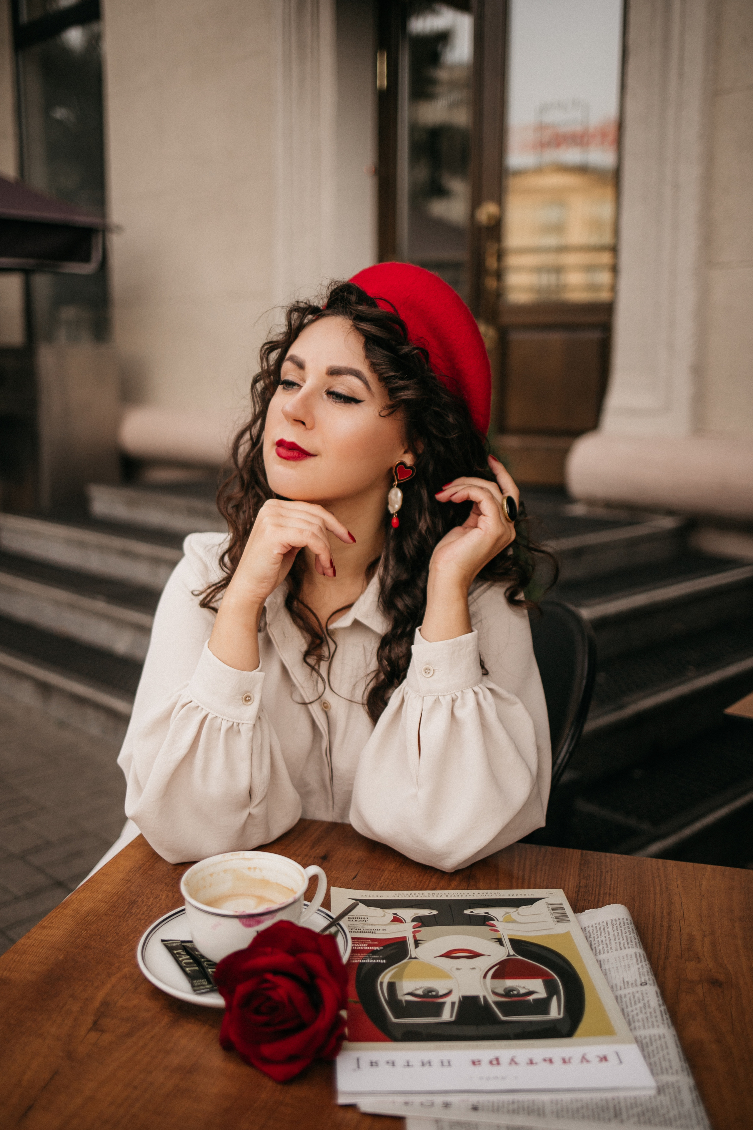 Парижское настроение в осеннем Минске. Портретный фотограф в Минске Анна Волейко