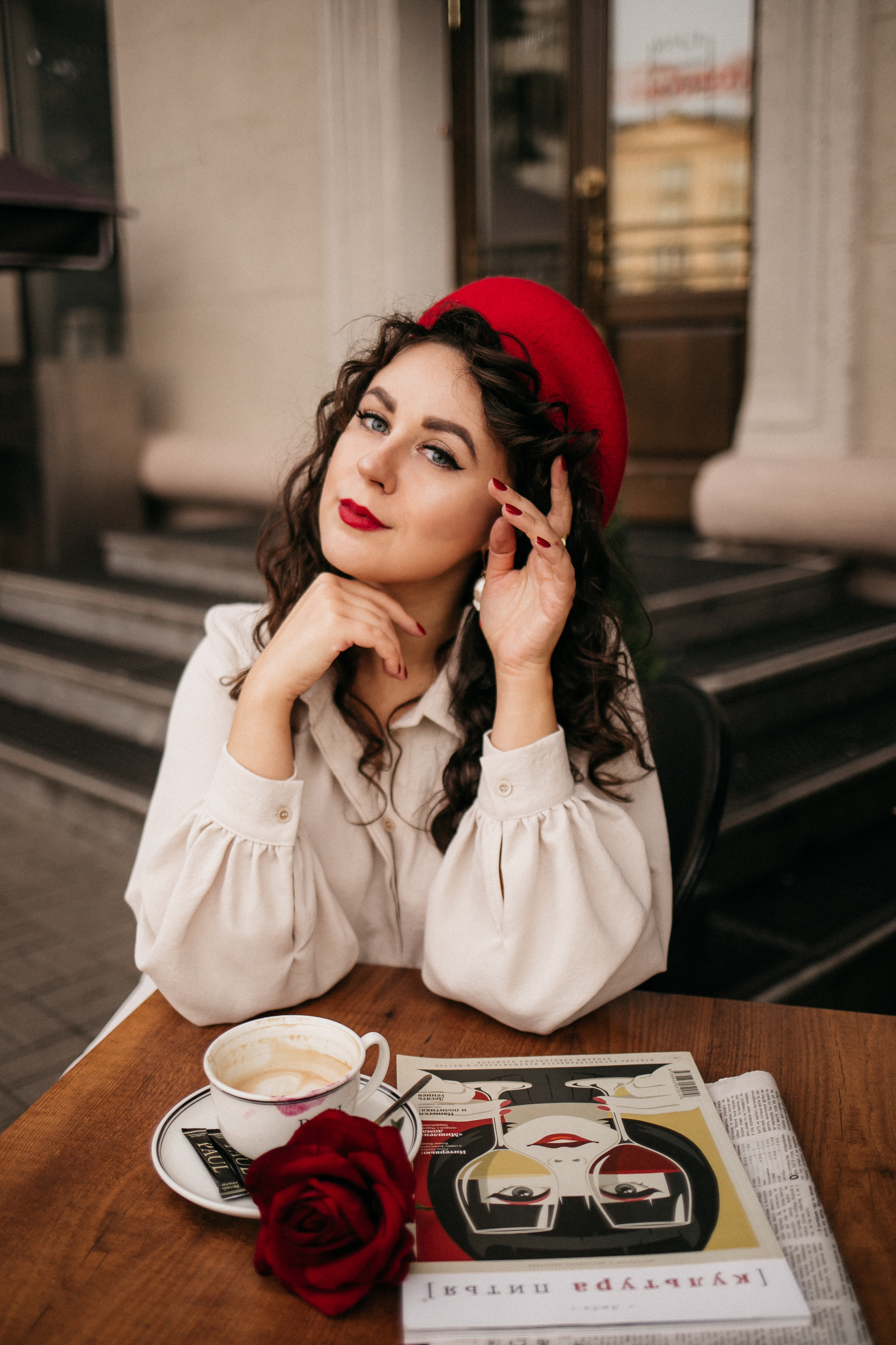 Парижское настроение в осеннем Минске. Портретный фотограф в Минске Анна Волейко