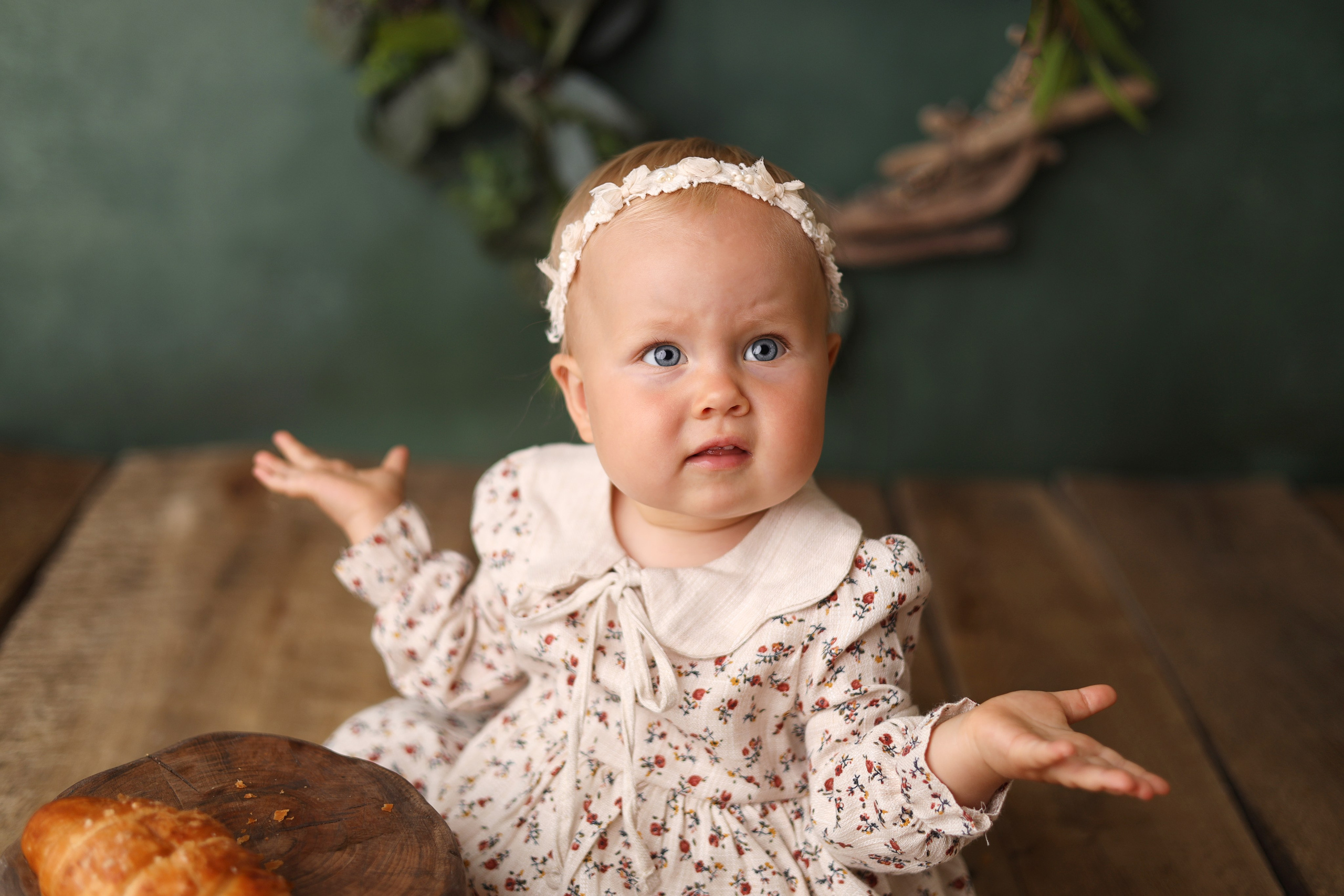 Детская фотосессия на 1 годик для Киры. Фотограф новорожденных Москва. Ньюборн фотограф Москва