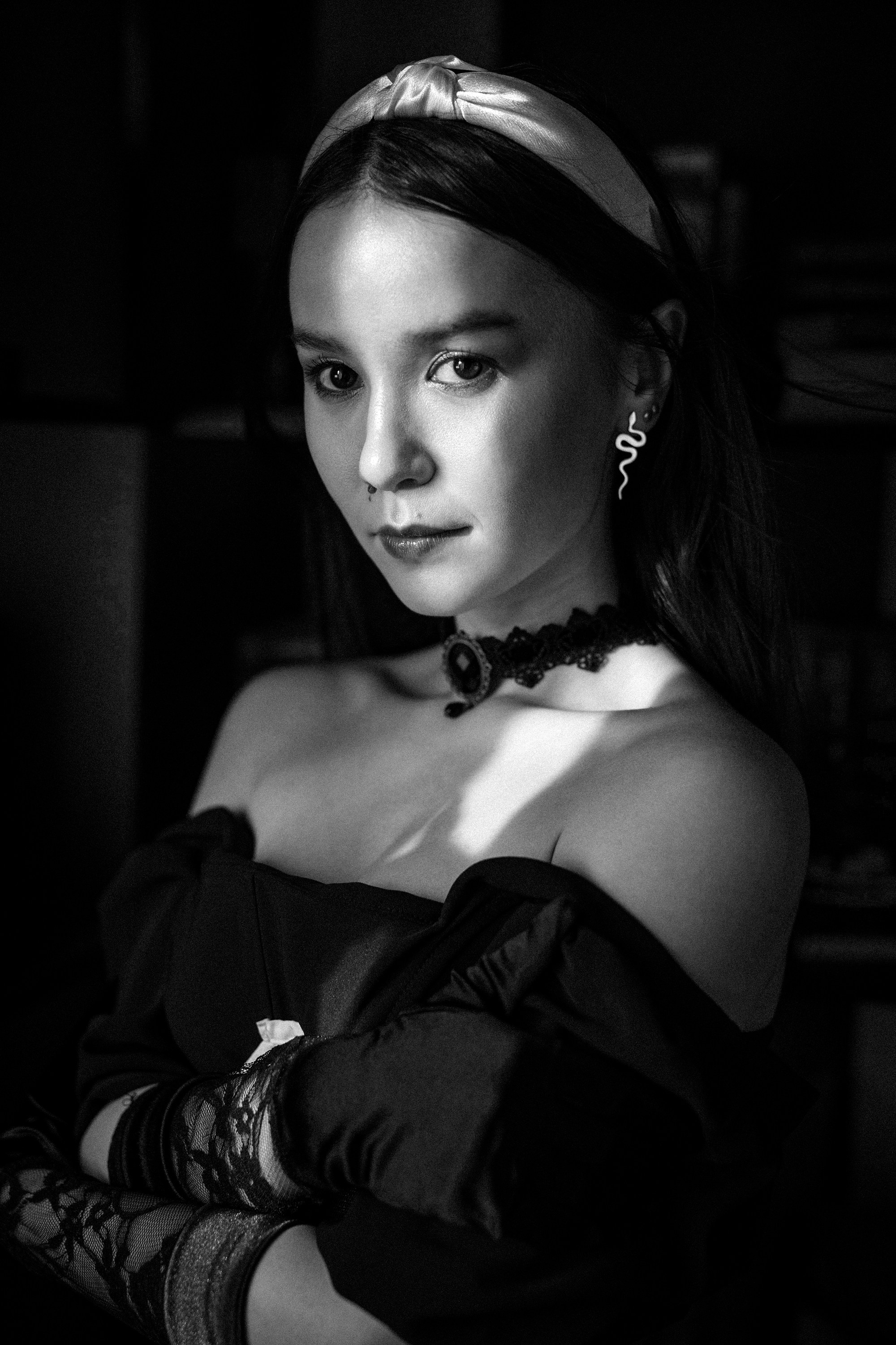 Татьяна в чёрно-белых тонах. Фотограф Андрей Серенков