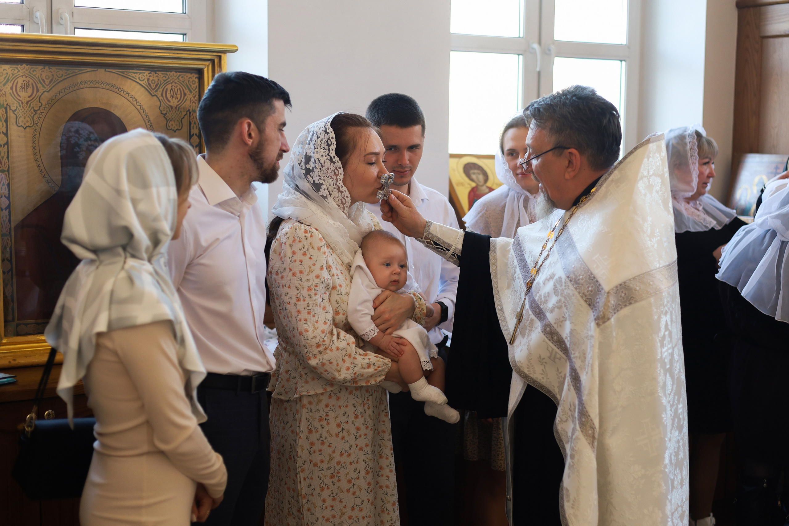 Таинство крещения. Фотограф новорожденных Саратов