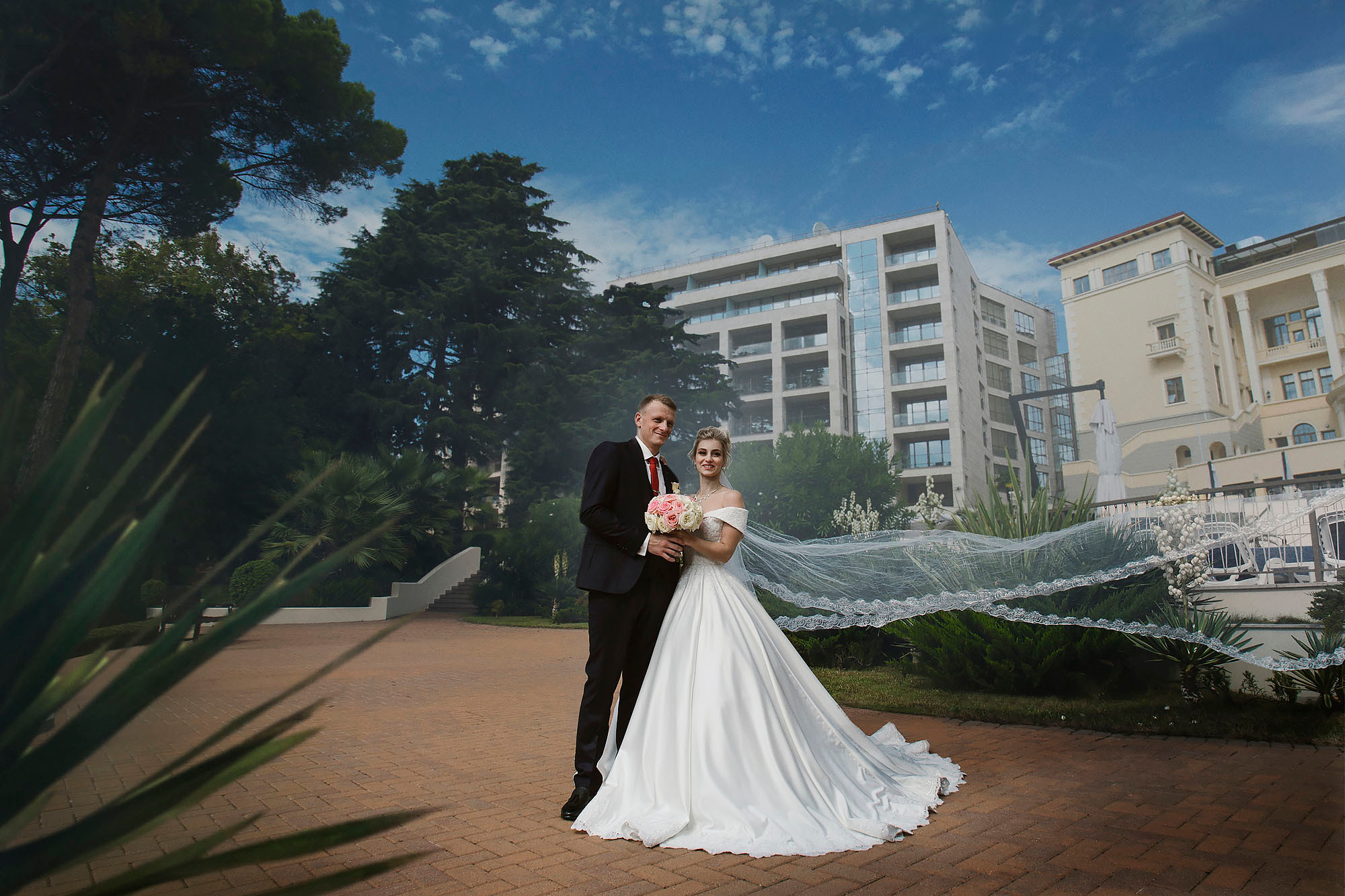 Роман и Юля. Изящная и грациозная свадебная пара. Свадебный фотограф Краснодар, Сочи, Геленджик, Анапа, Ростов