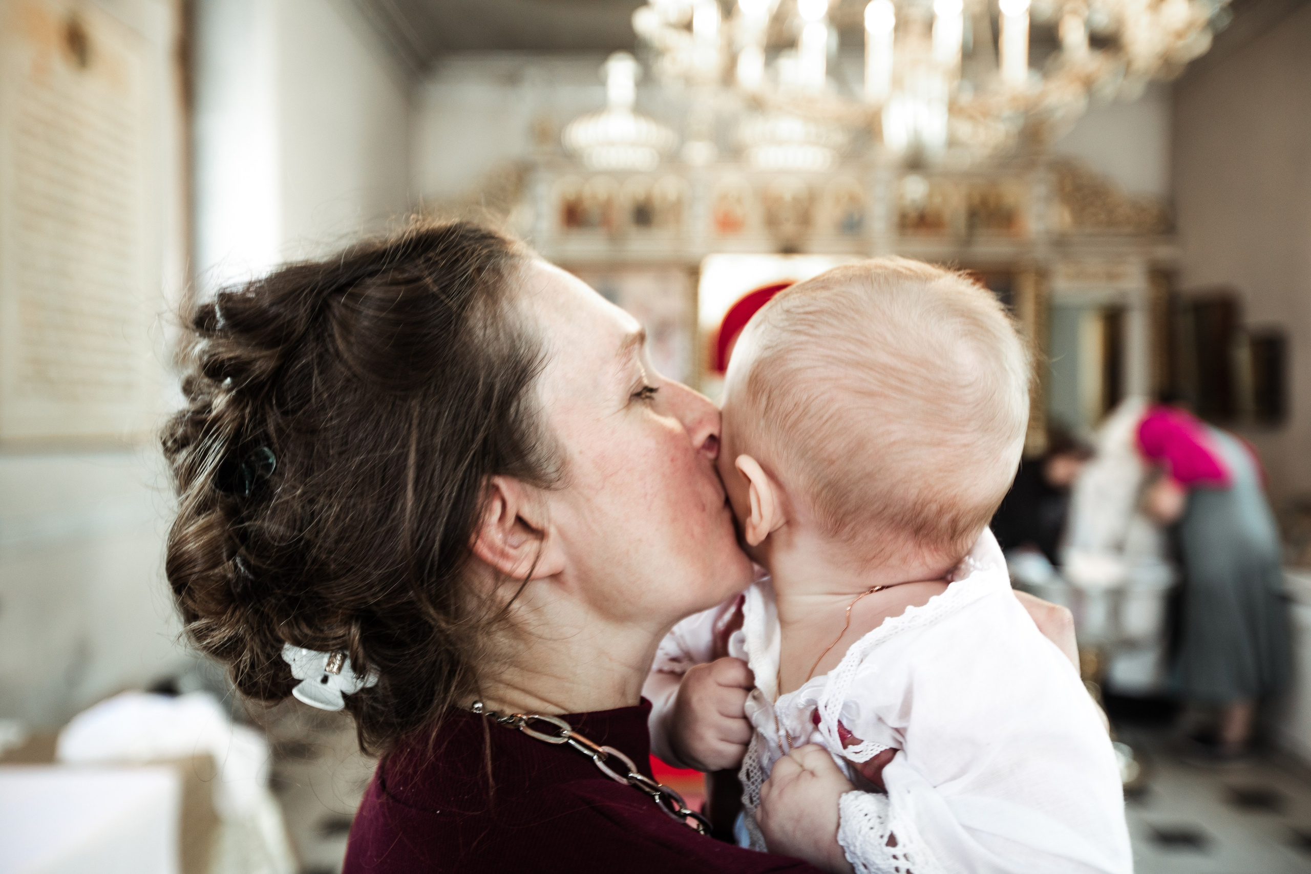 Крещение Николая в Елоховском Соборе. Фотосессии в Москве - фотограф Неонилла Ленко