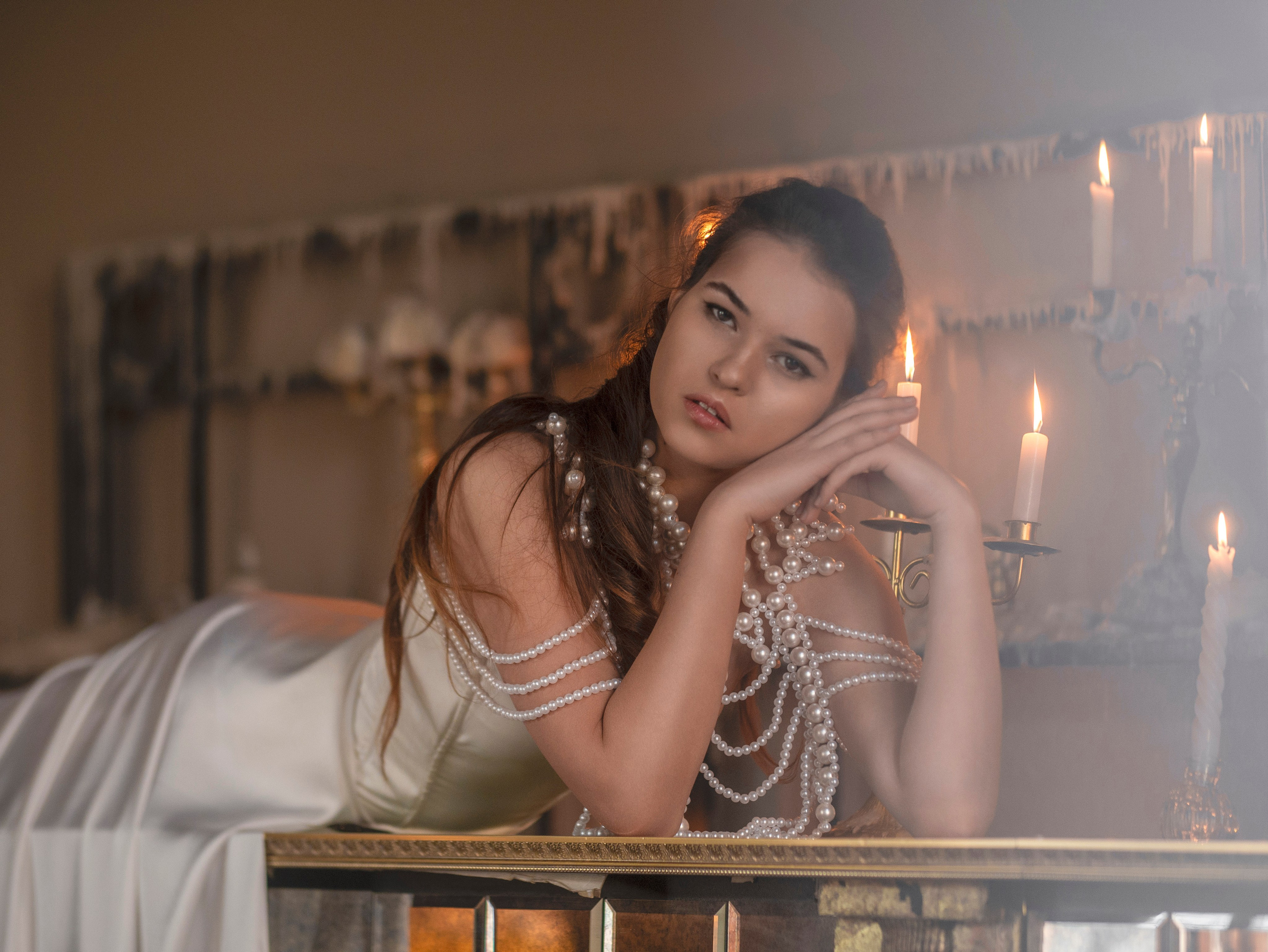 С свечами. Арт фотограф, женский фотограф Москва