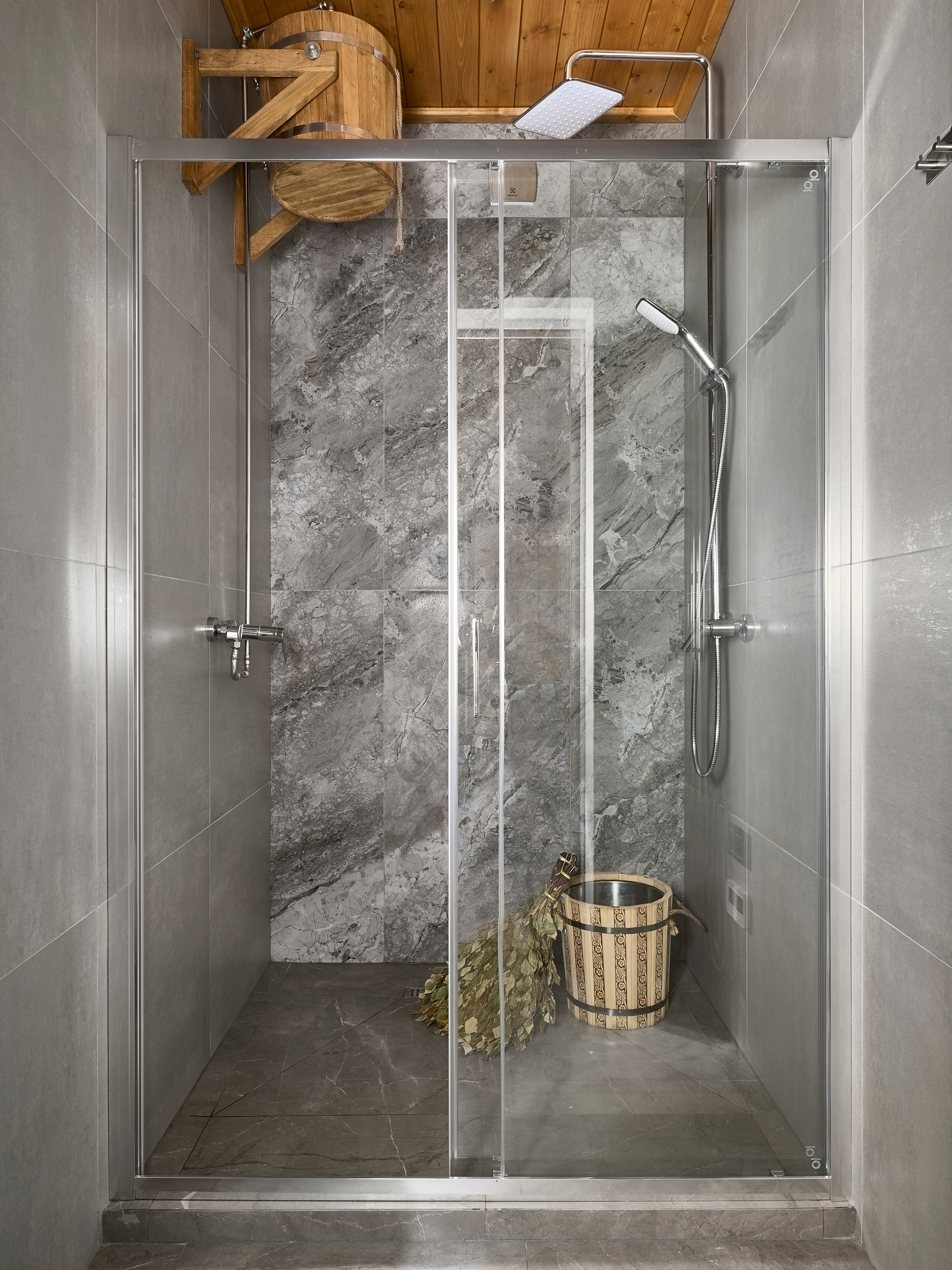 Частный банный комплекс в КП Приозёрное в Ленинградской области. Push-design.ru