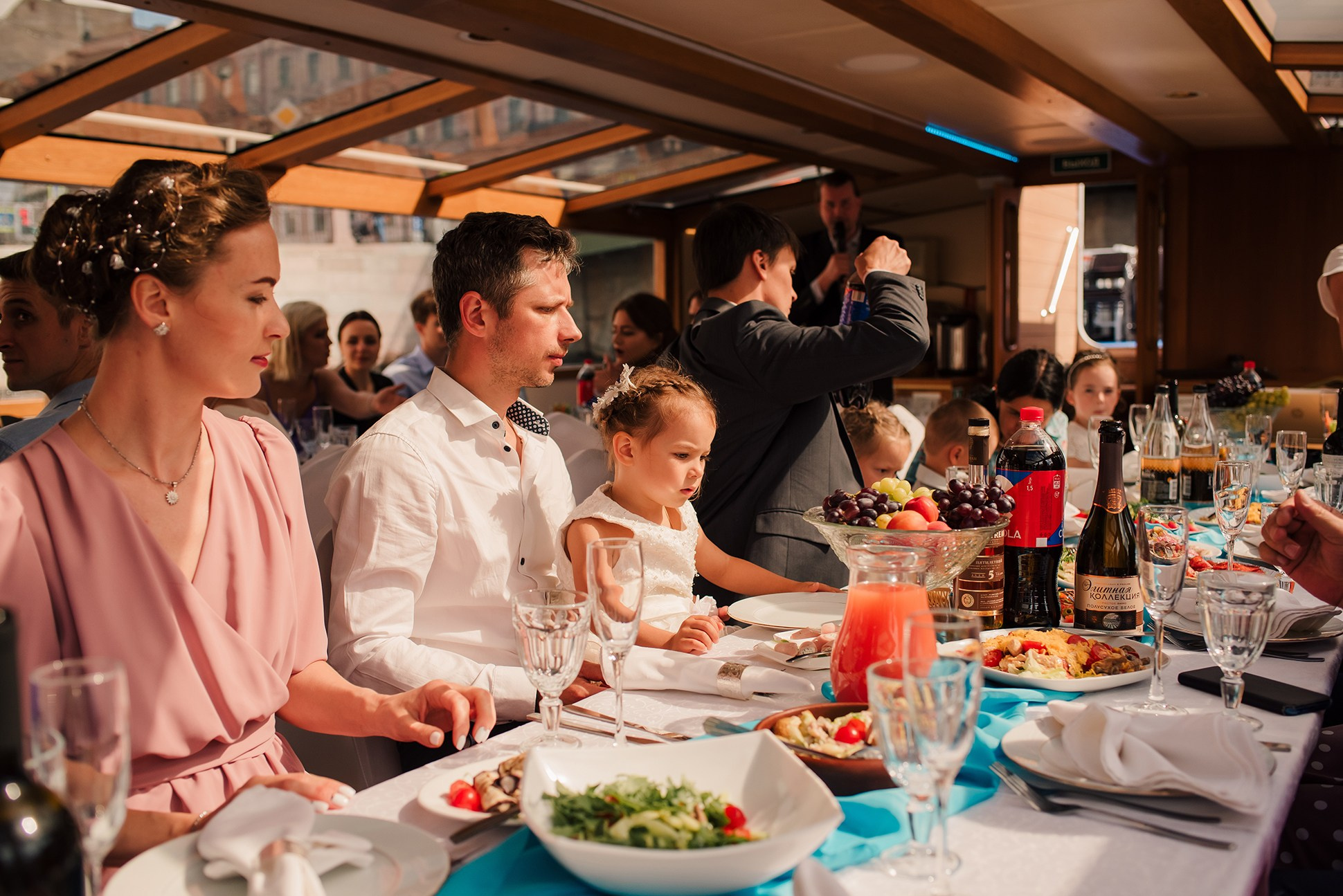 Юля и Андрей. Банкет на воде. Семейный и Свадебный фотограф. Санкт-Петербург. Пушкин