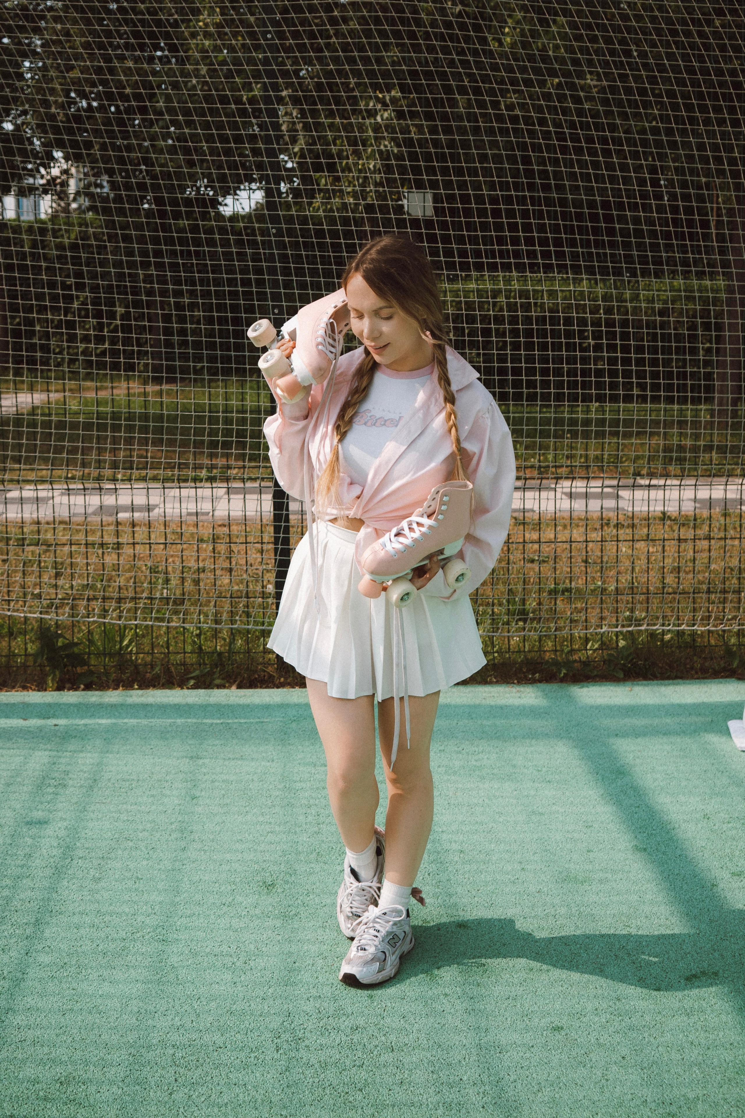 Ретро съемка с роликами — модель Евгения. Фотограф Москва и Видеограф Москва