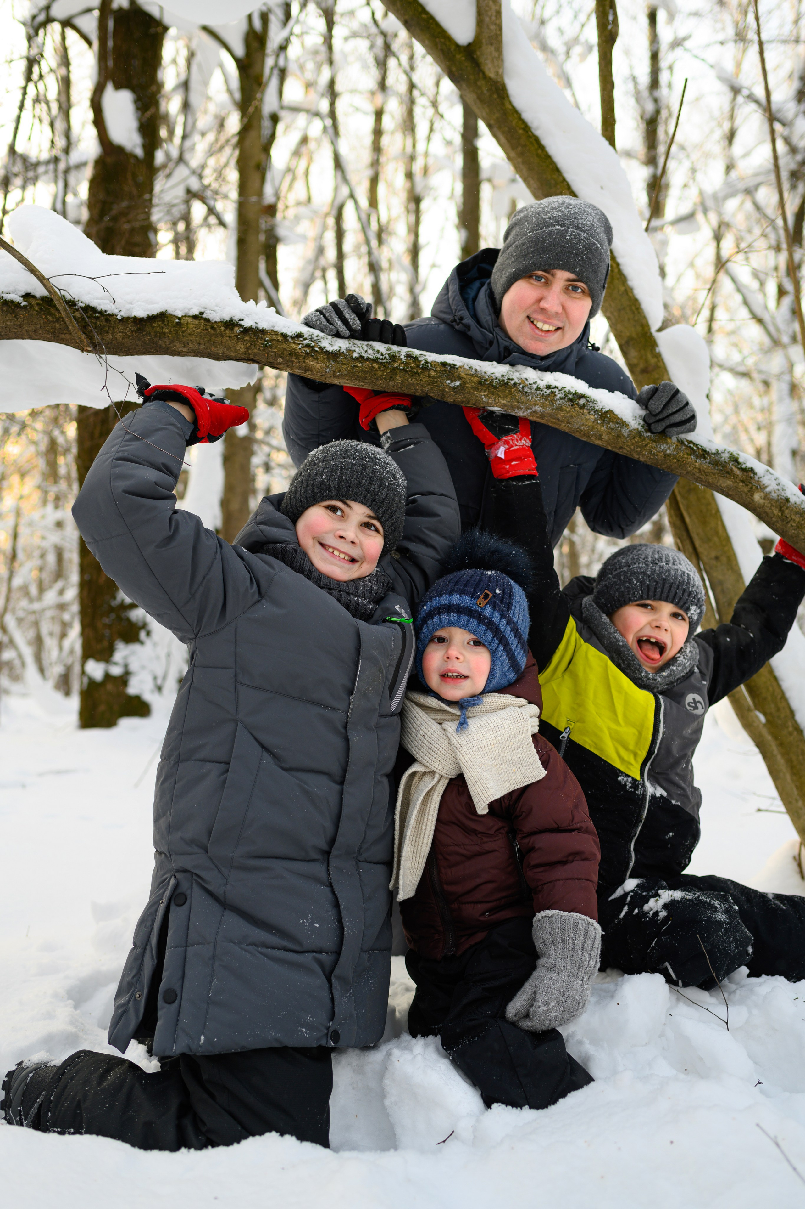 Зимние фотопрогулки. Семейный, детский фотограф в Москве Дегтярева Анастасия