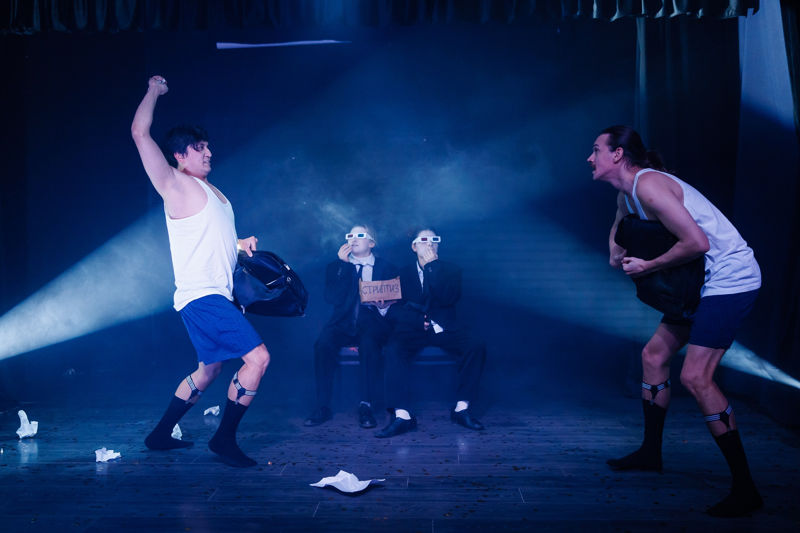 Спектакль «СТРИПТИЗ» от театра Д. Лица в СПб. Фотограф в Санкт-Петербурге — Сергей Петров