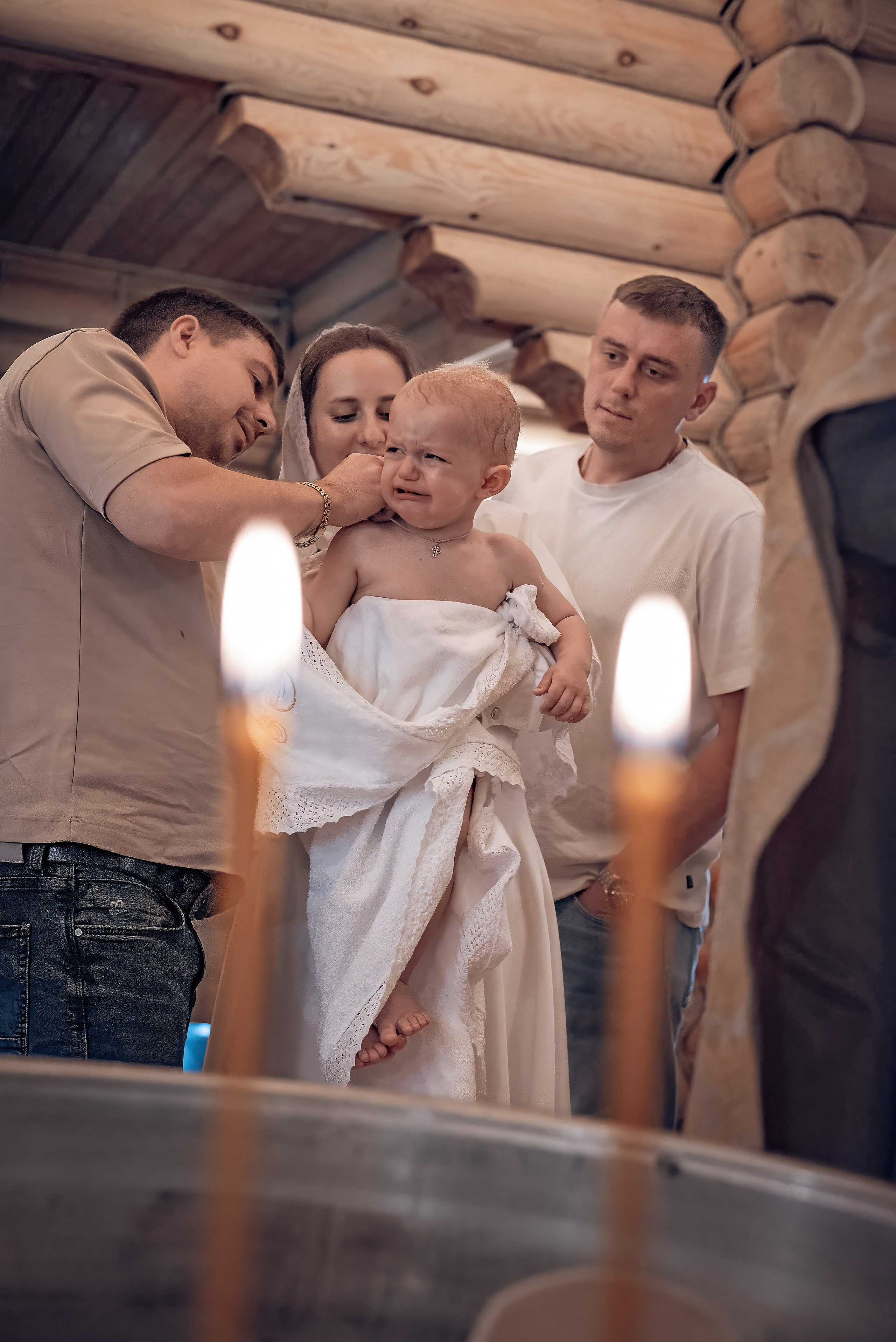 Крещение Витюши в храме священномученника Амфилохия. Фотографы крещения/венчания  Красноярск Татьяна и Вячеслав Переваловы