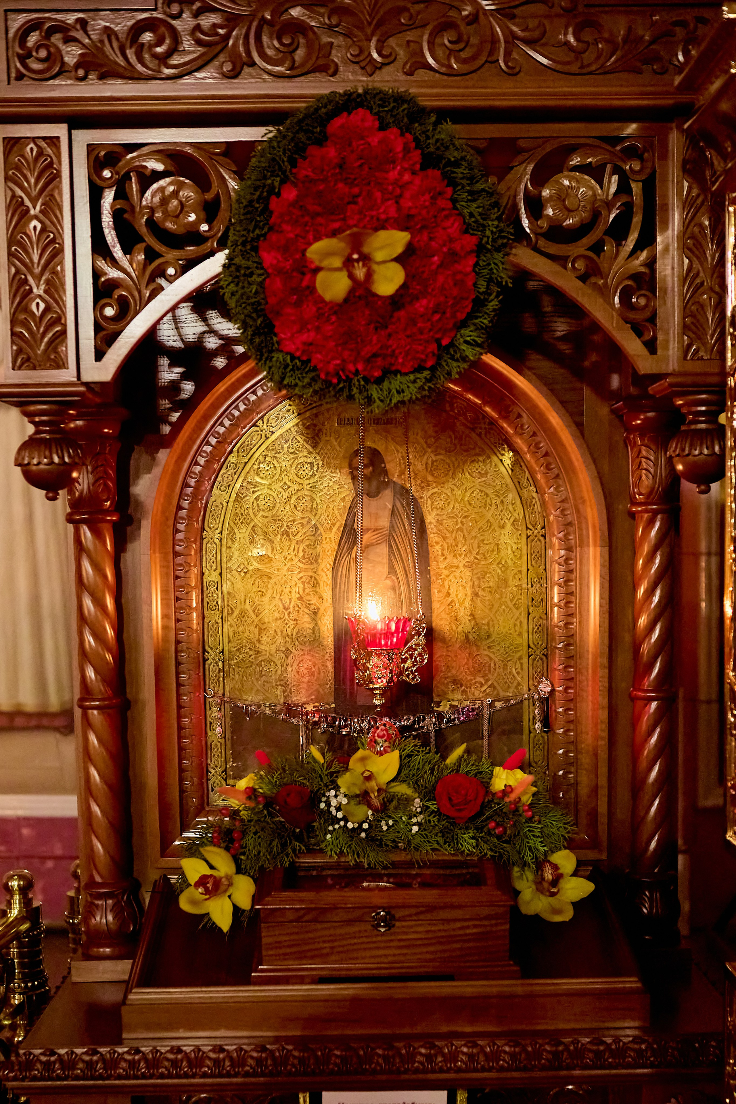 Украшение мощевика в храме Преподобного Серафима Саровского г. Дзержинск