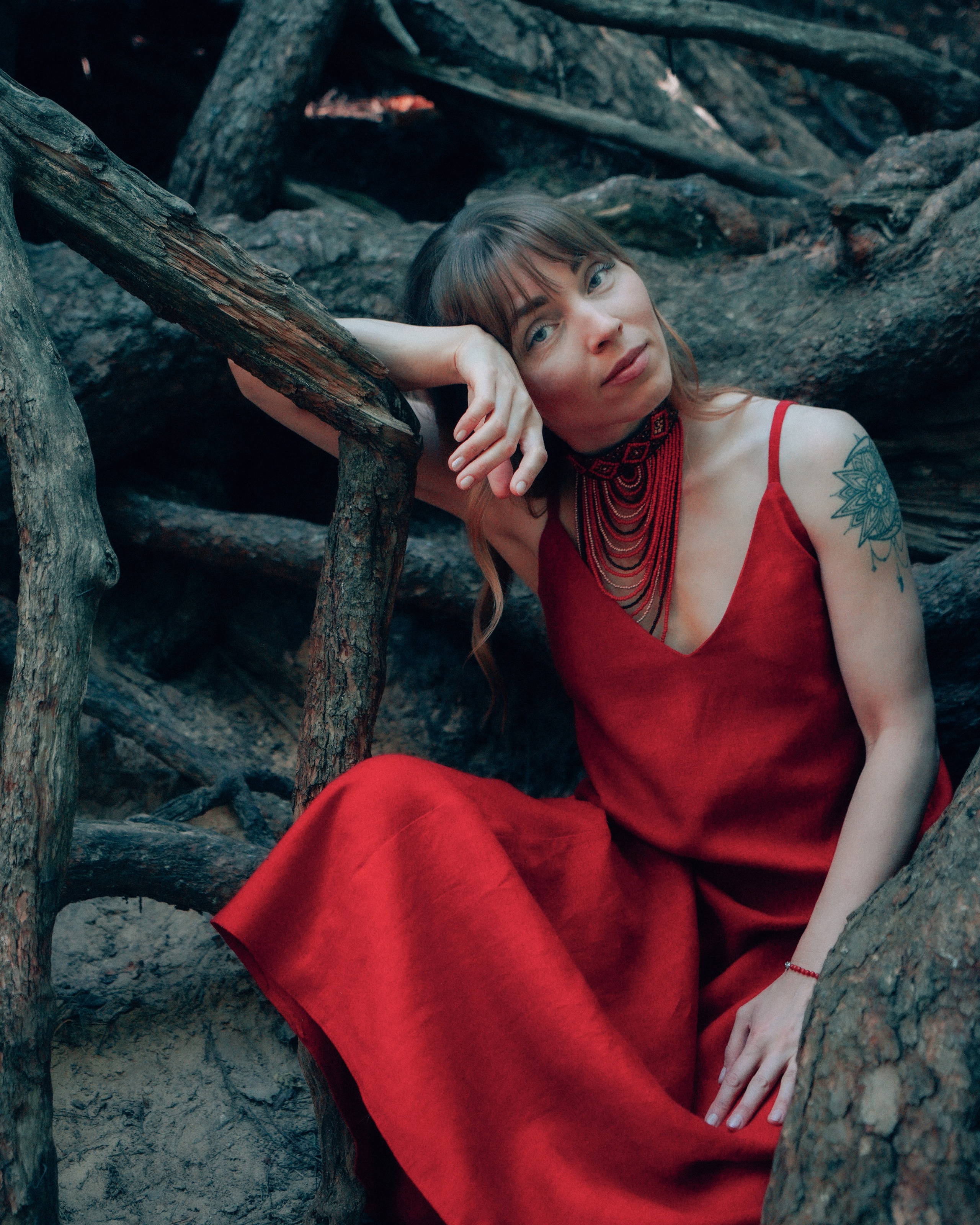 Фотосессия для Ольги и её новой коллекции платьев в Комарово. Светлана Гопанюк. Портретный фотограф. Санкт-Петербург. СПб