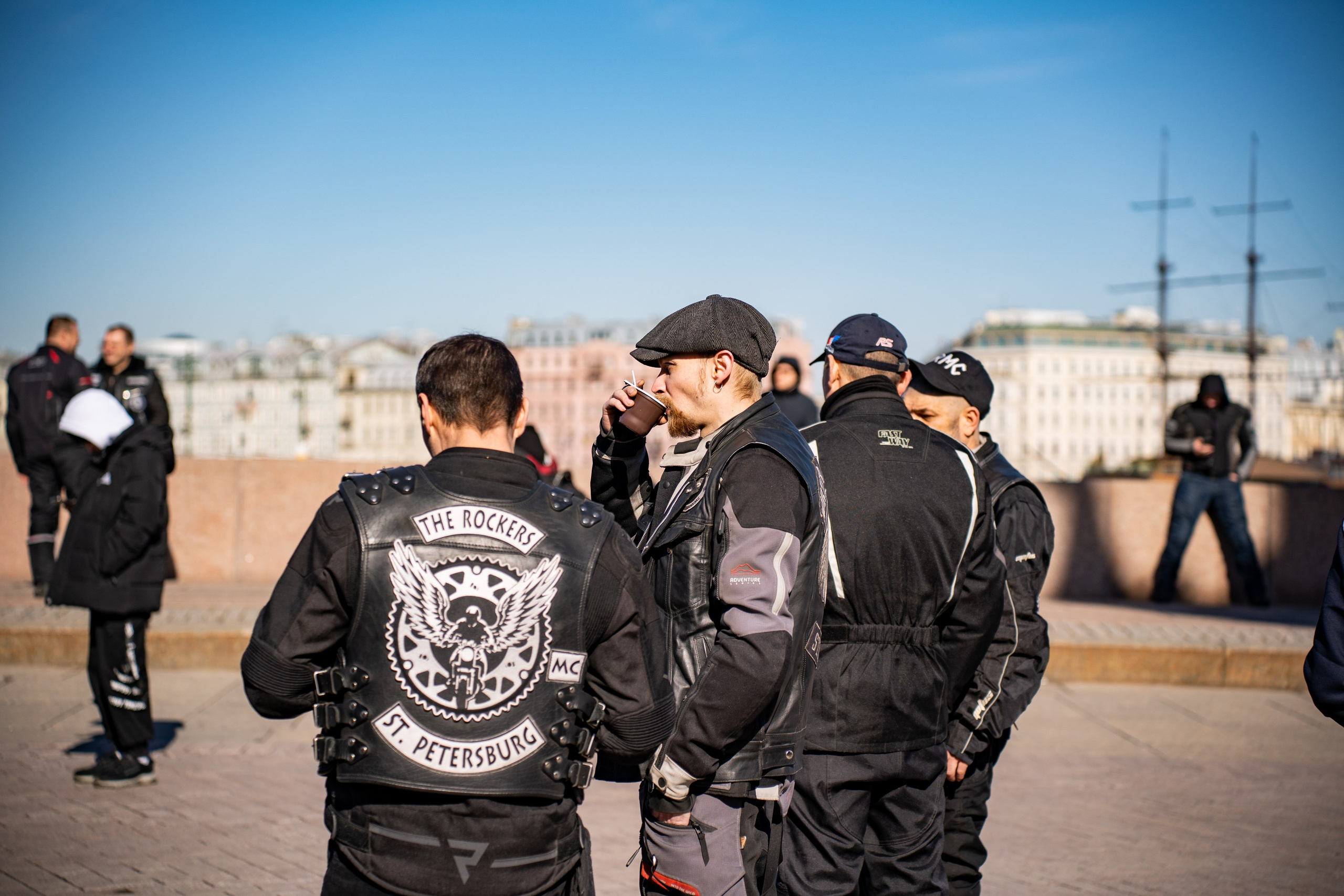 Весенний прохват мотоклуба Normans Riders MC. Концертный и репортажный фотограф в Санкт-Петербурге Слава Пахомов