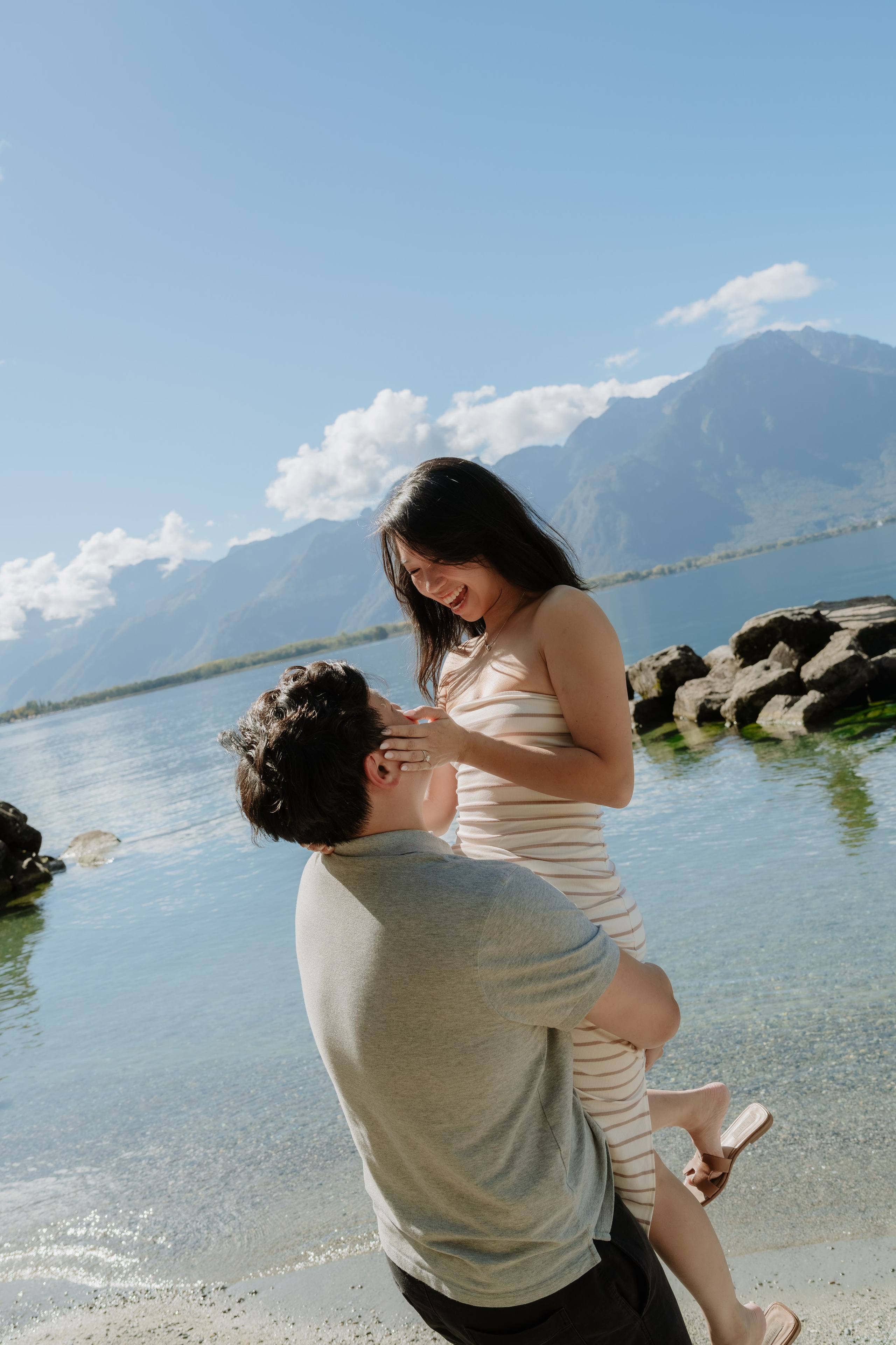 Stephanie & Dominick | Proposal Montreux. Профессиональный свадебный фотограф в Женеве и Швейцарии | Таня Вовчецкая
