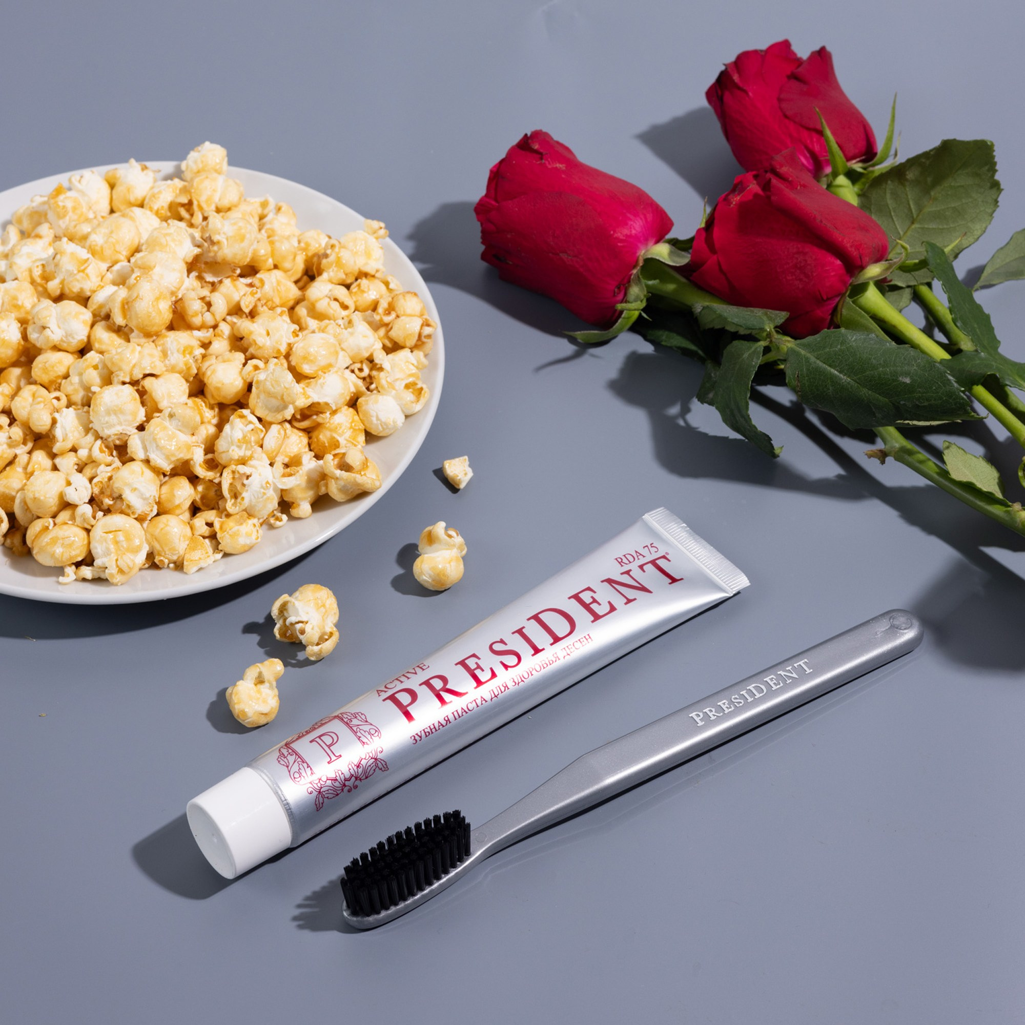 Зубная паста PRESIDENT. Фуд и предметный фотограф Гришина Ольга