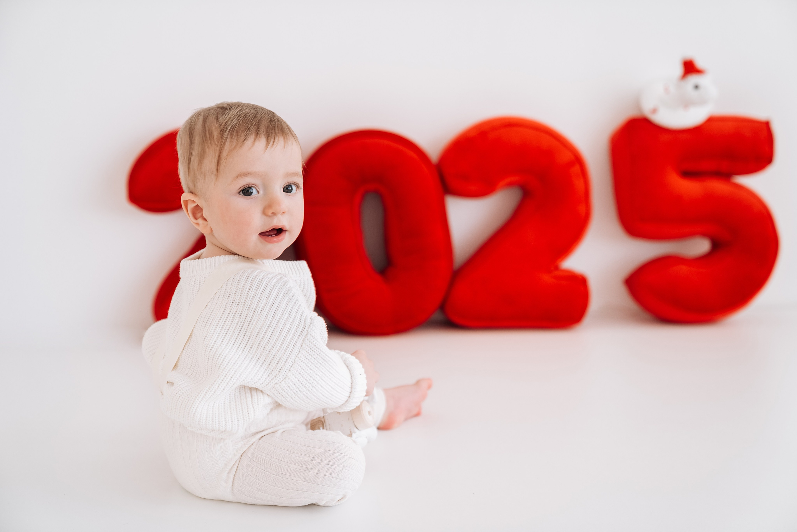 Новогодняя детская фотосессия для Феди. Семейный фотограф СПб Анастасия Василь. Фотосессия на годик