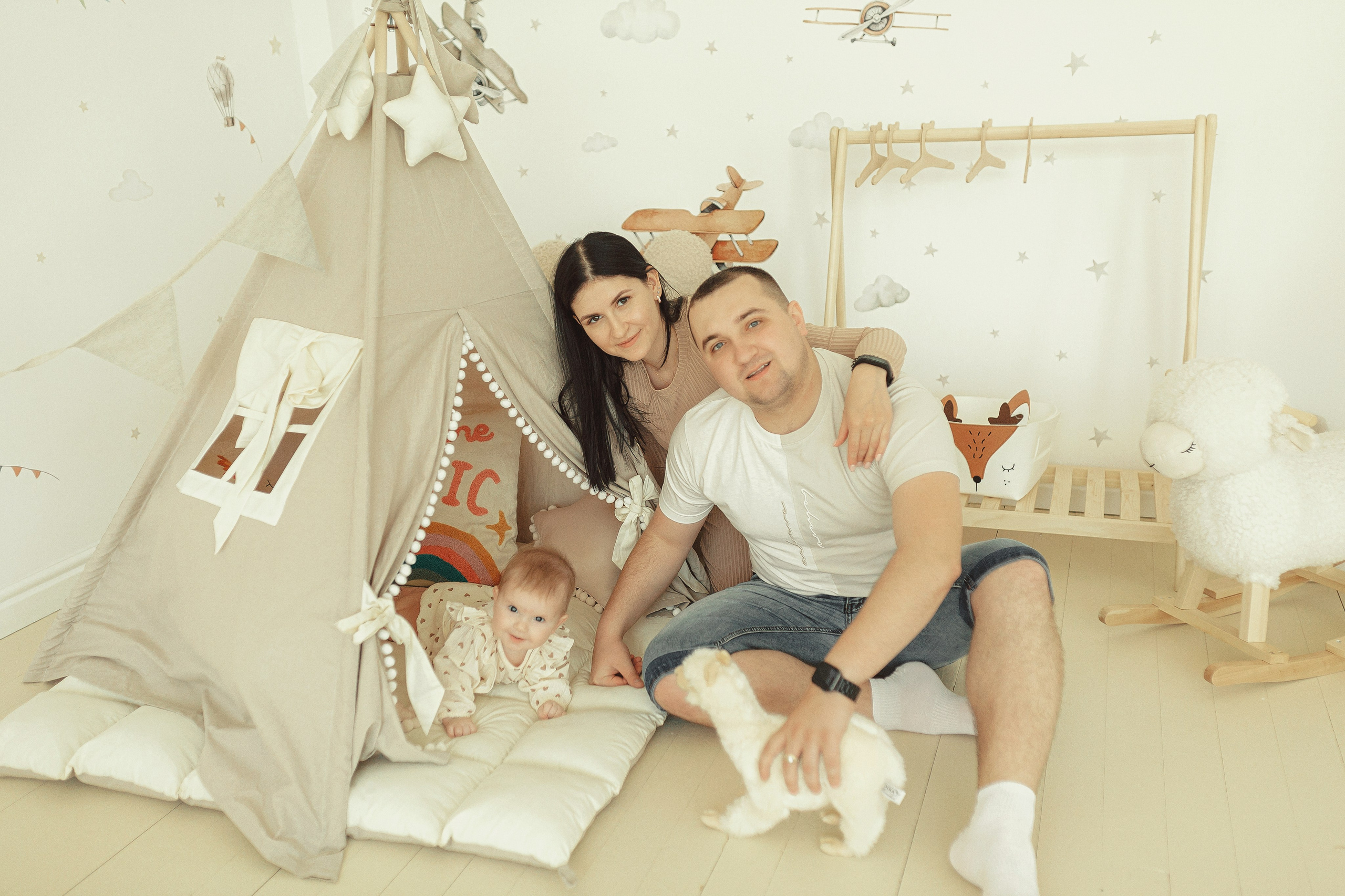 Эвелина, Женя и Милана. Семейный фотограф в Новосибирске Екатерина Сафронова