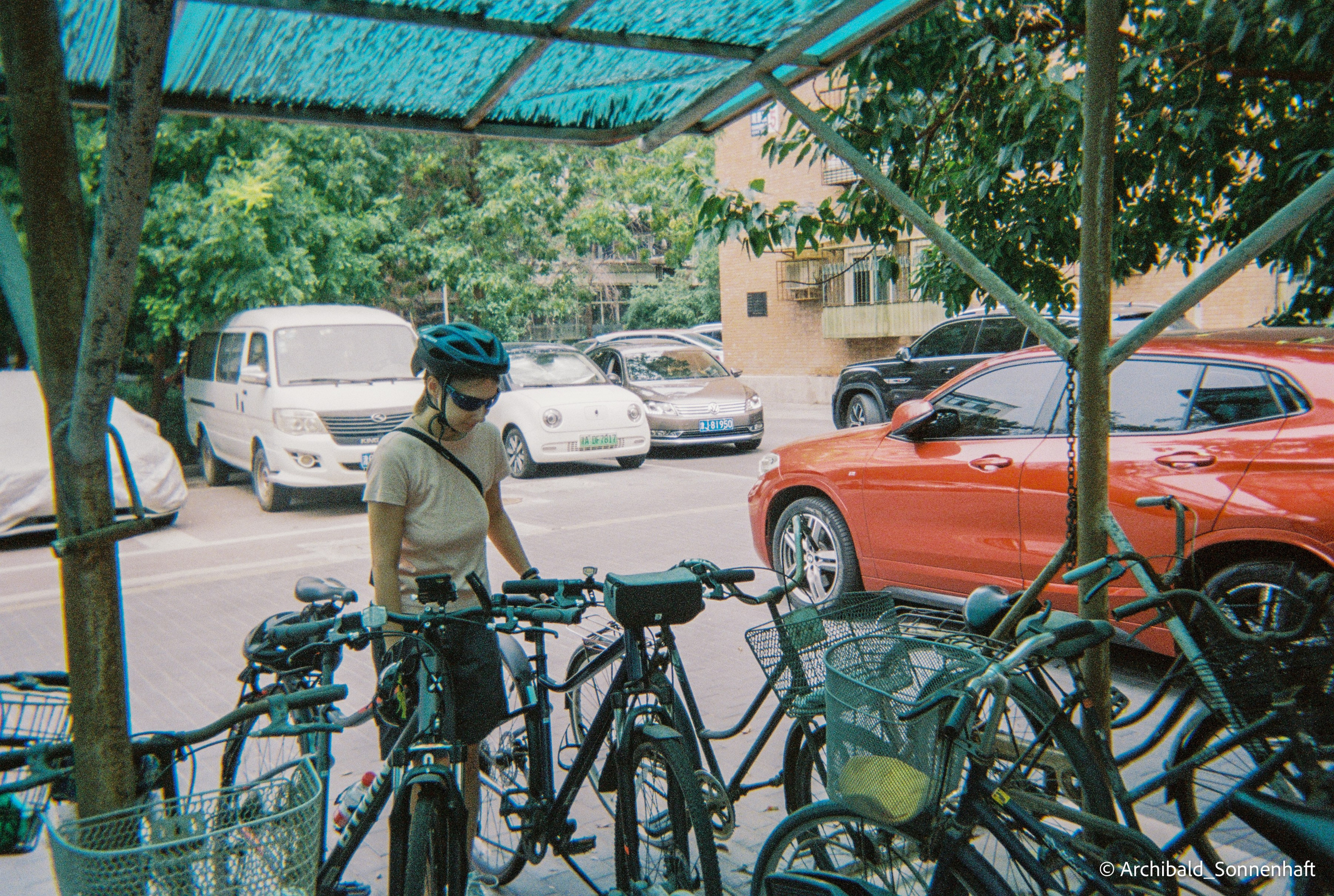 One film reel. Photographer in Guangzhou, China. Archibald Sonnenhaft