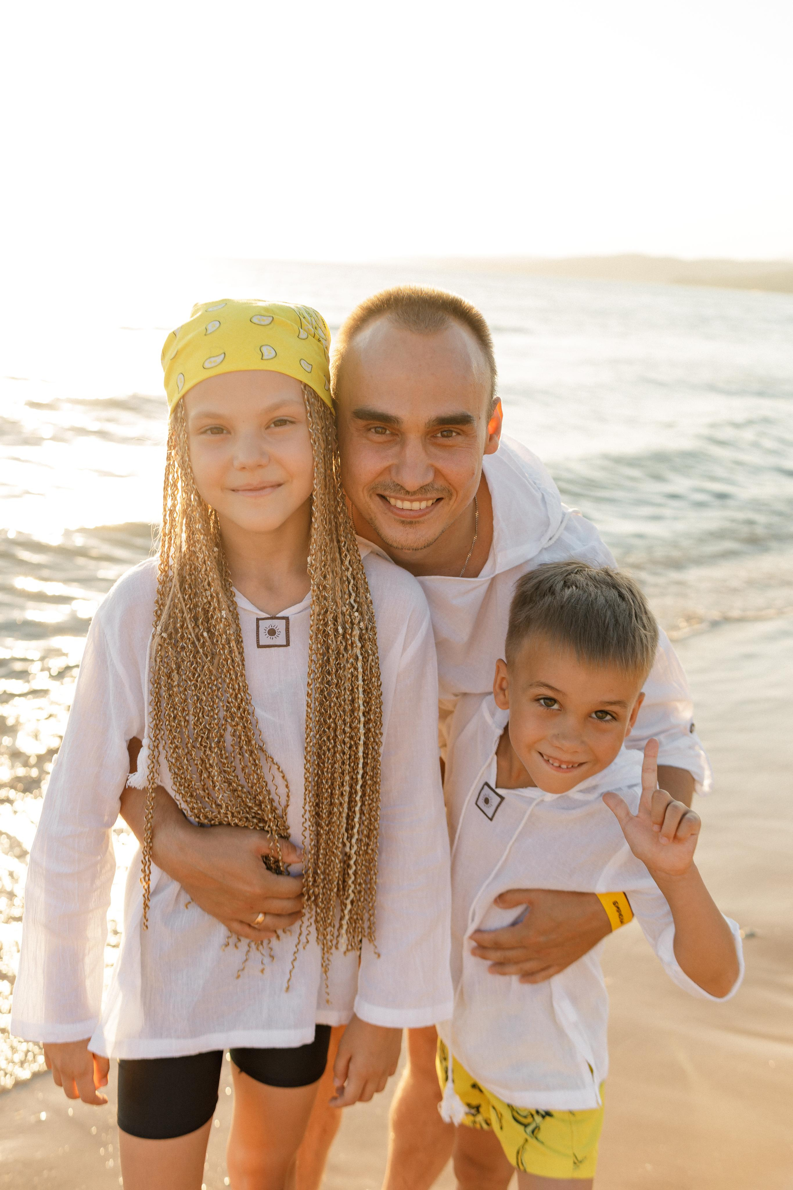 Саша, Ксюша, Полина и Миша